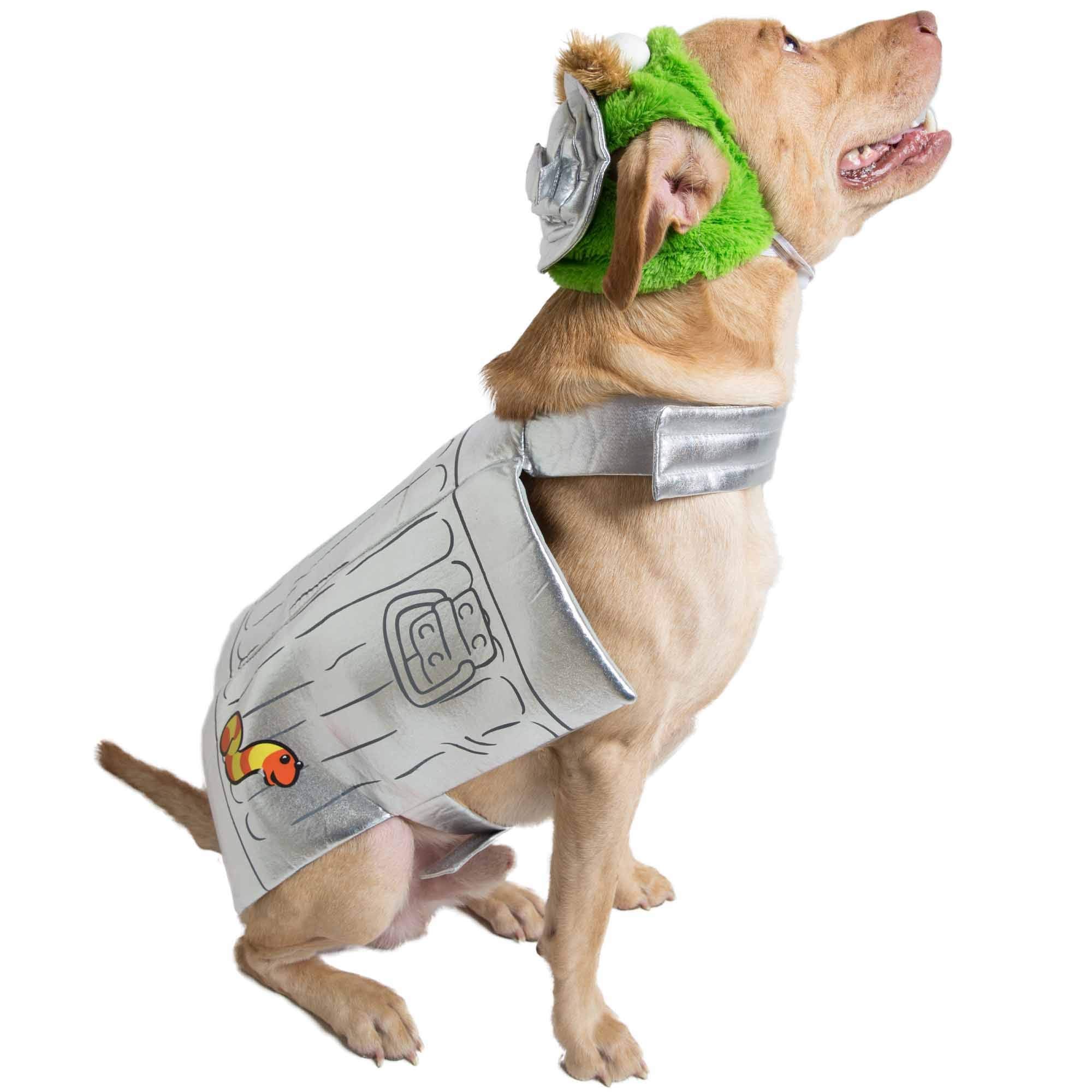 Pet Krewe Large Oscar The Grouch Dog Costume - Fits Small, Medium, Large And Extra Large Pets -Perfect For Halloween, Christmas 