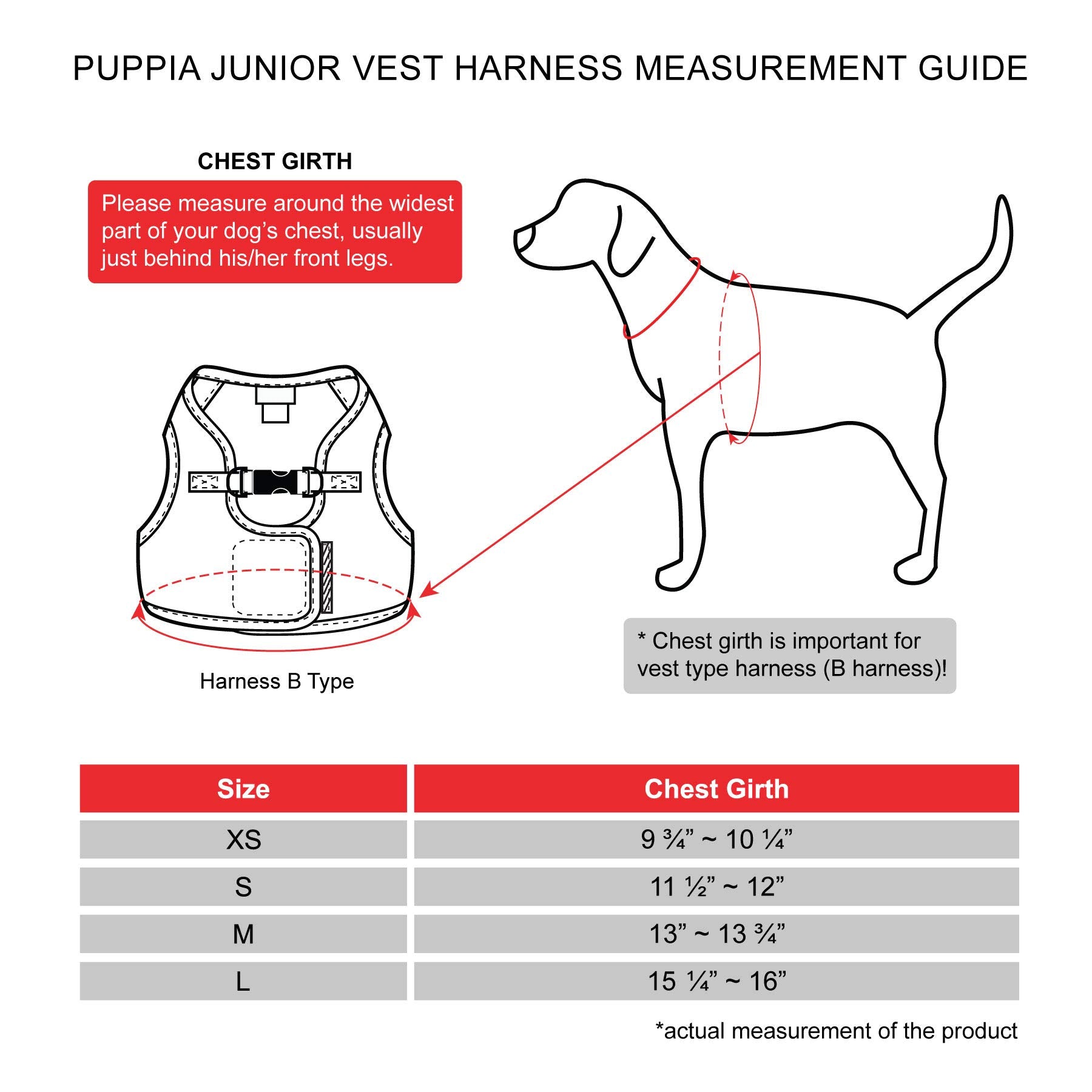 Puppia Authentic Junior Harness B, Small, Beige