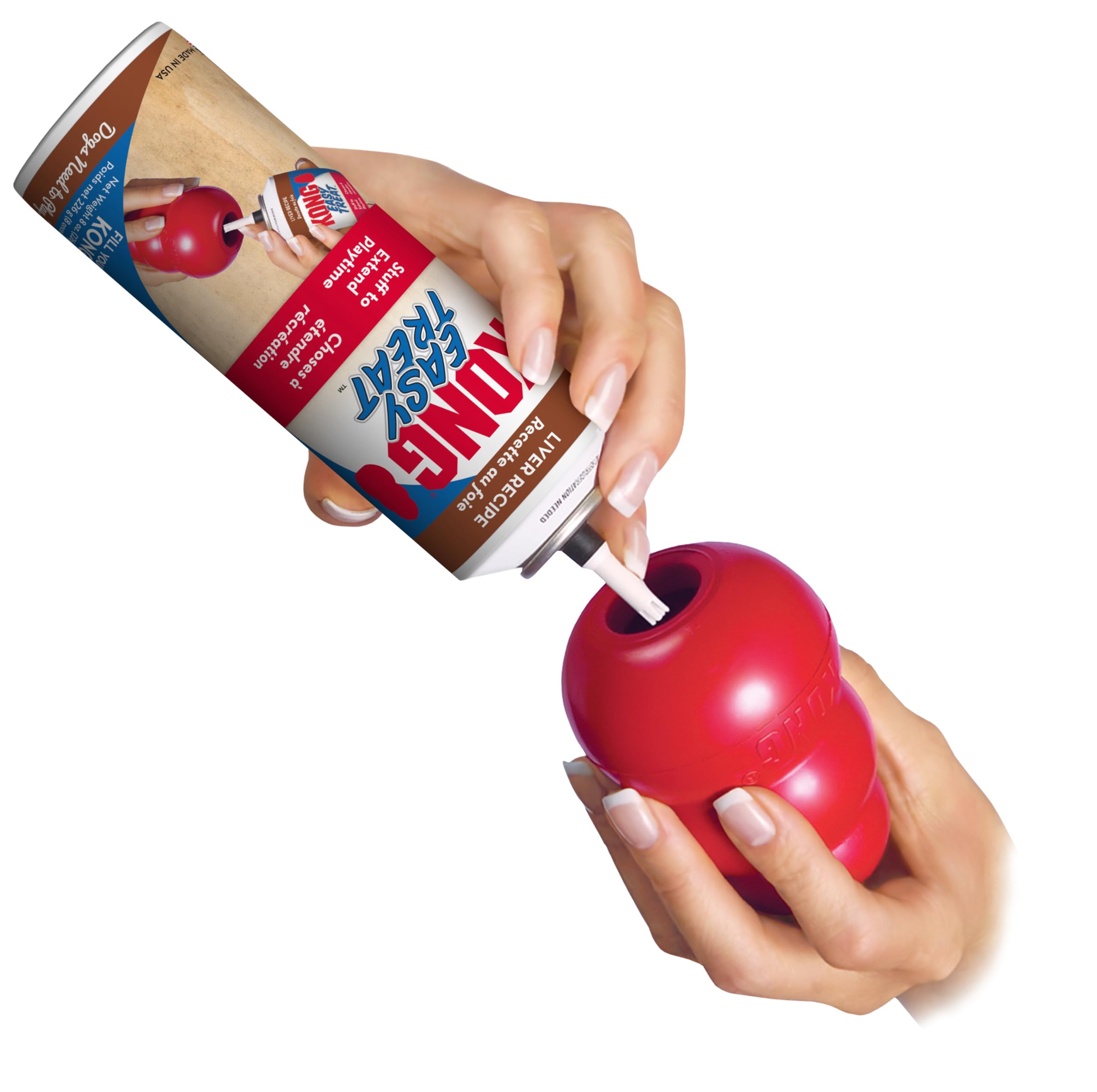 KONG - Easy Treat - Dog Treat Paste - Liver - 8 Ounce (Best Used Classic Rubber Toys)