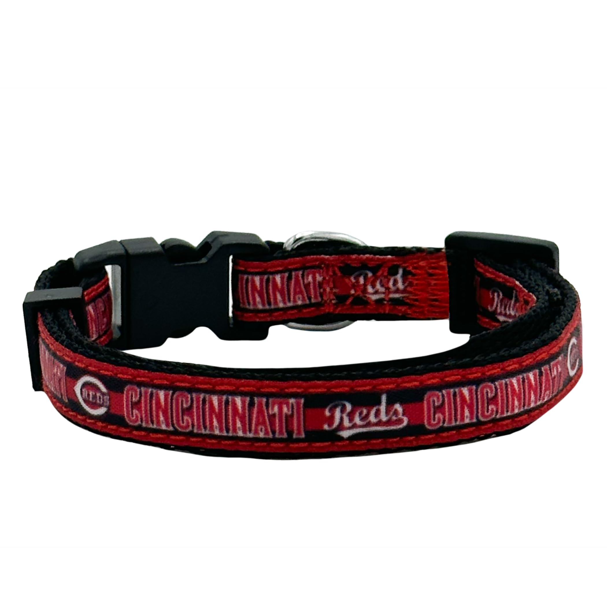 Mlb Cat Collar Cincinnati Reds Satin Cat Collar Baseball Team Collar For Dogs & Cats. A Shiny & Colorful Cat Collar With Ringing