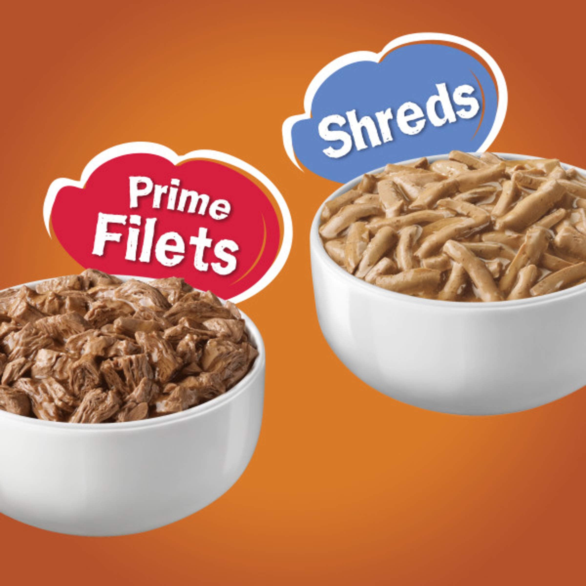 Purina Friskies Gravy Wet Cat Food Variety Pack, Prime Filets & Shreds Turkey & Chicken Favorites - (40) 5.5 oz. Cans
