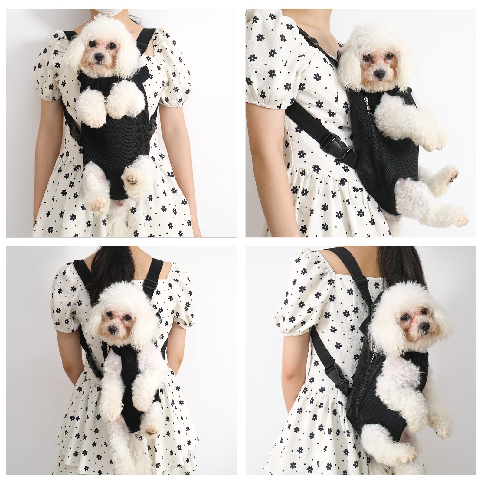 Pet Carrier Backpack - Adjustable Dog Carrier for Hiking, Travel & Carrying - Puppy & Dog Front Carrier