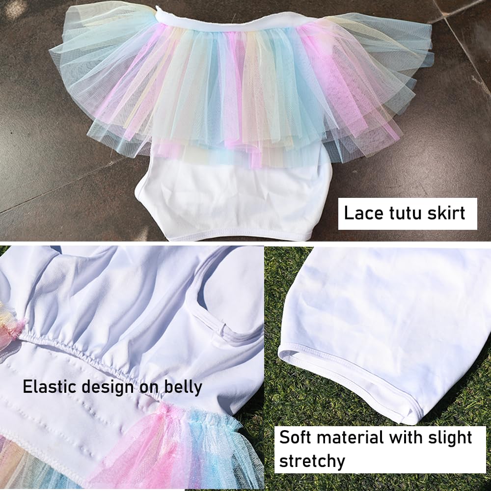 Aniac White Dog Dress, Summer Puppy Clothes For Small Dog Girl, Spring Princess Dress, Cat Outfit, Pet Clothing For Cats & Kitte