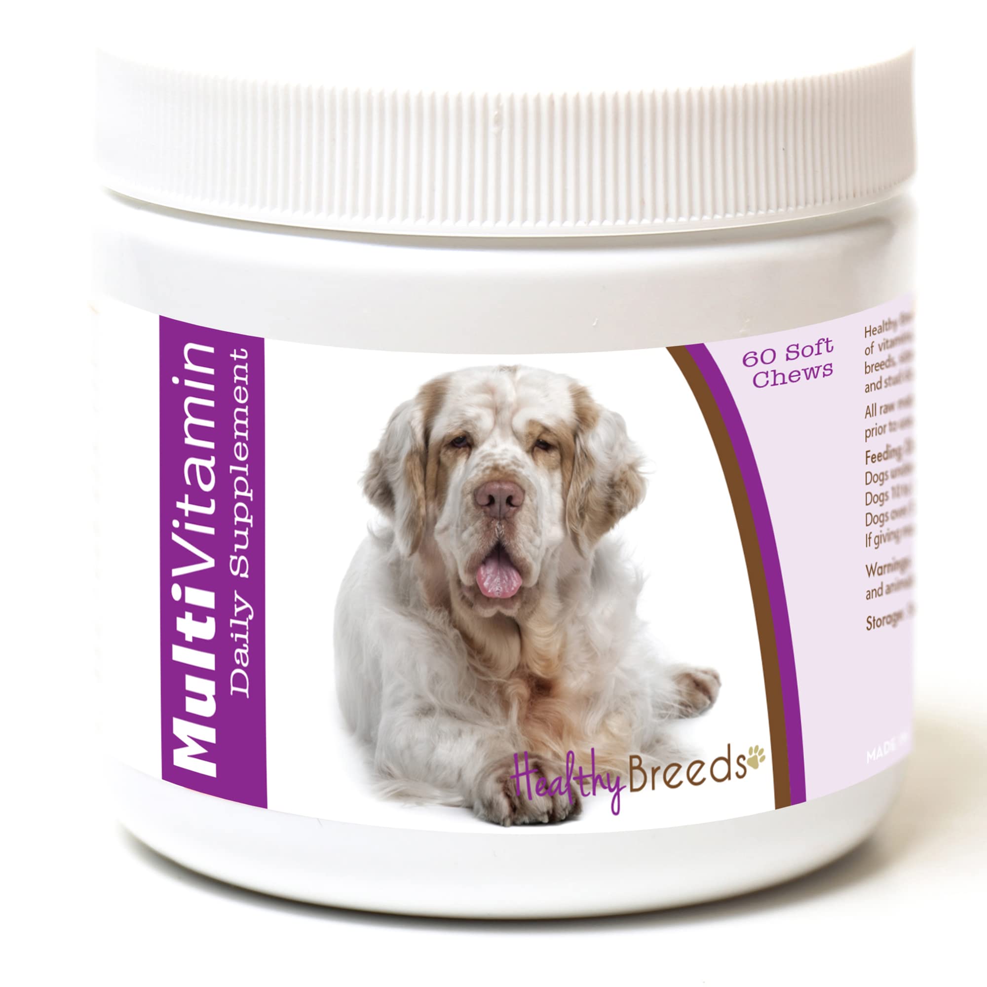 Healthy Breeds Clumber Spaniel Multi-Vitamin Soft Chews 60 Count