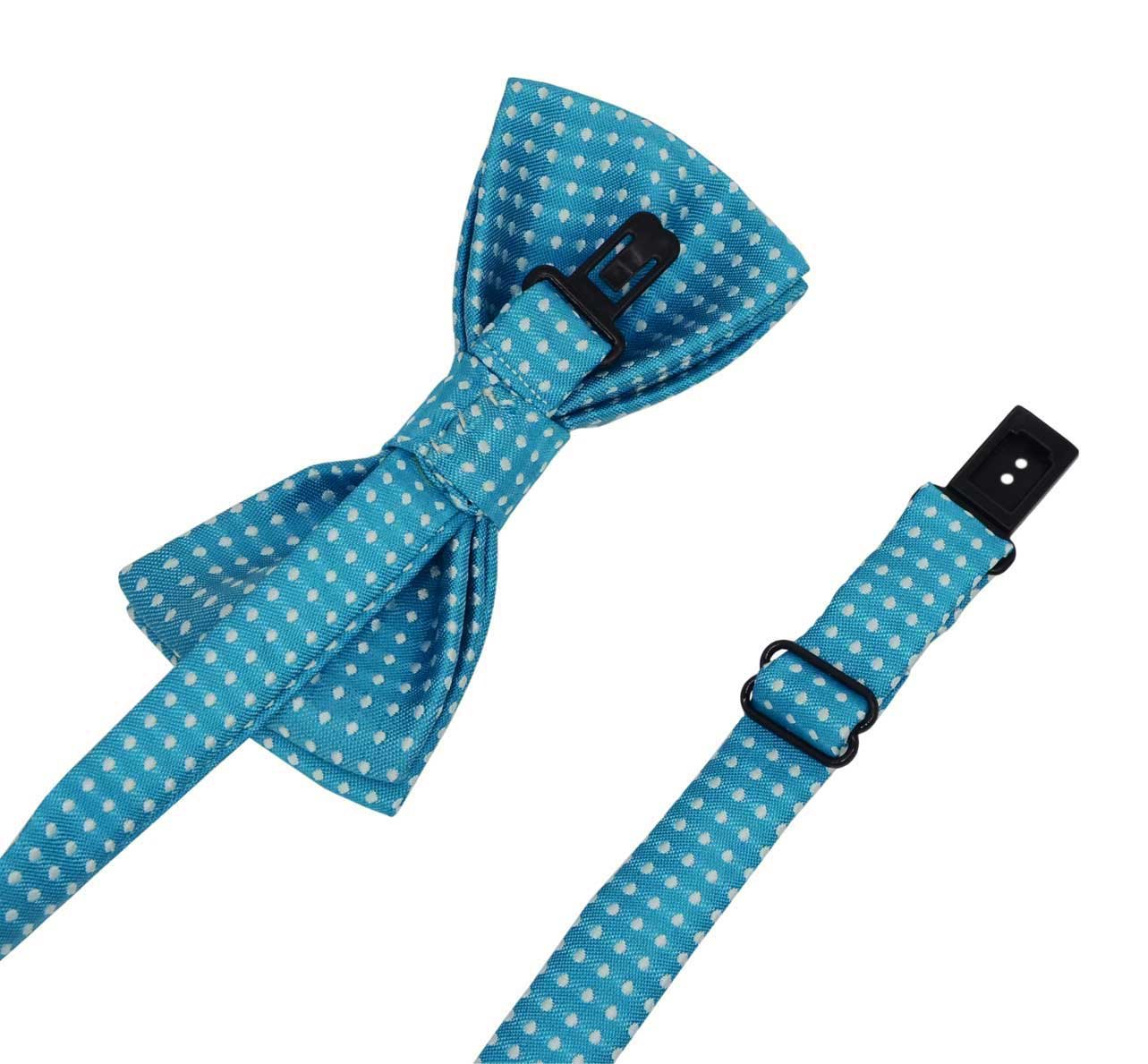 Colorful Polka Dots Bow Tie,Adjustable Bowtie Fashion Accessories for Pet Dog Cat (blue)