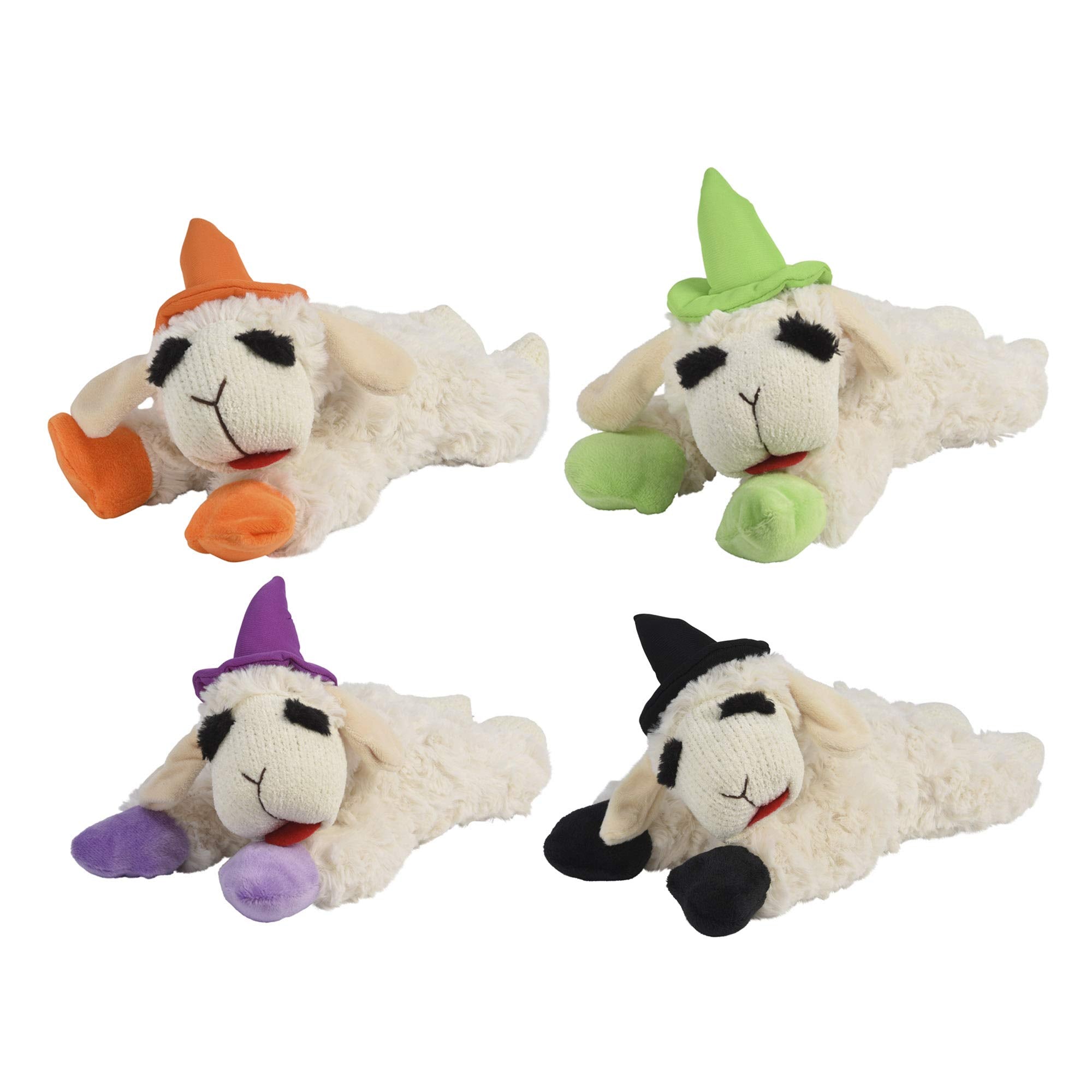 Multipet Lamb Chop with Witch Hat 10.5'', White