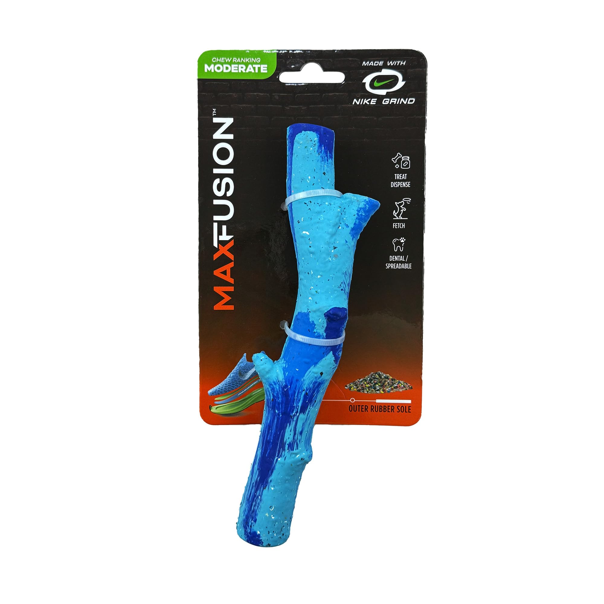 Max Fusion With Nike Grind, Dog Sticks, Arlee Twiggy Dog Toy, Chew Toy For Play, Fetch, Tug, L