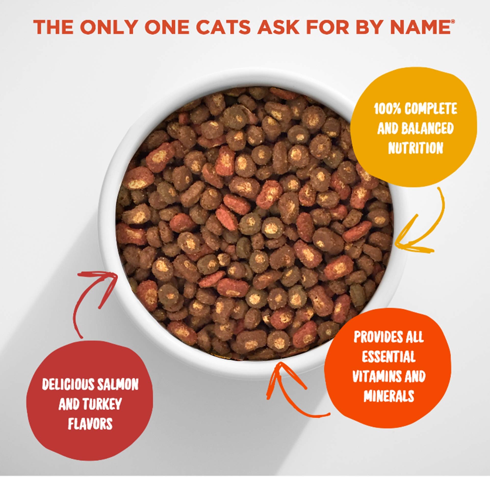 Meow Mix Tender Centers Dry Cat Food, Salmon & Turkey with Vitality Bursts, 3 Pound (Pack of 4), Crunchy Outside Meaty Inside
