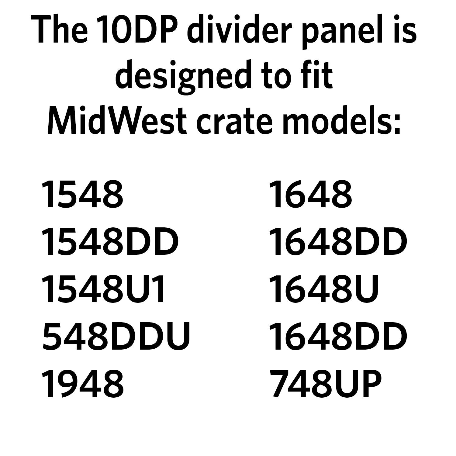 MidWest Homes for Pets Dog Crate Replacement Divider Panel, Model 10DP, 29.5"L x 29.5"W x 0.5"H, Black, Fits Multiple Crate