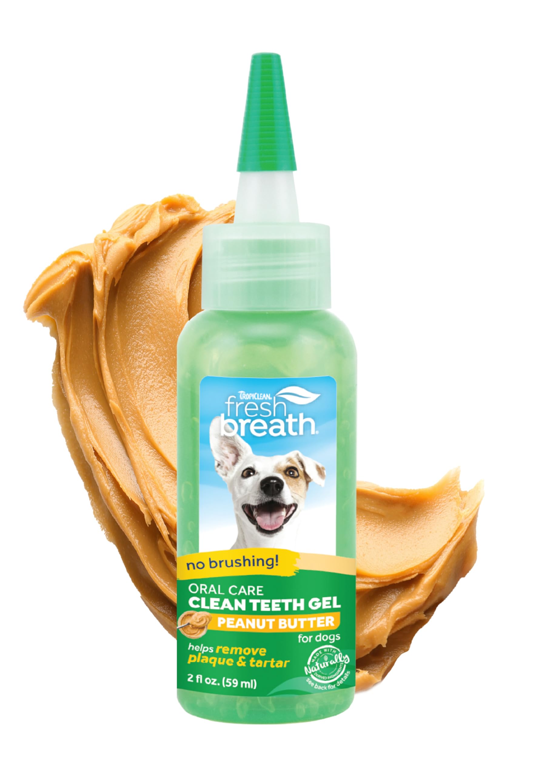 TropiClean Fresh Breath Dog Toothpaste for Teeth Cleaning, Breath Freshener, Easy Plaque & Tartar Remover Gel, No Toothbrush Nee