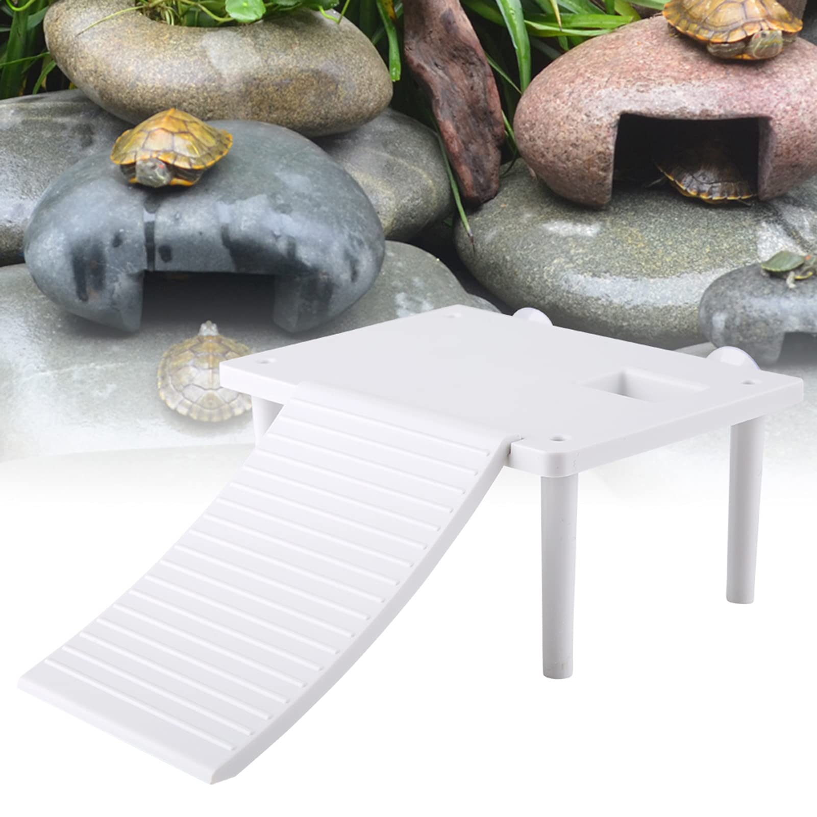 Turtle Basking, Youthink Reptiles Tortoise Climbing Ramp Reptiles Dock Resting Terrace St1 For Small Reptile Frog Terrapin Frogs Newts