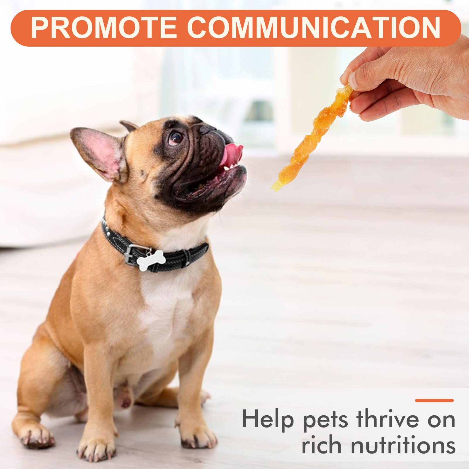 MON2SUN Rawhide Free Dog Treats Chicken Wrapped Cod Sticks for Small Dogs Healthy Training Treats Soft Snacks (14.11 Ounce -Pack