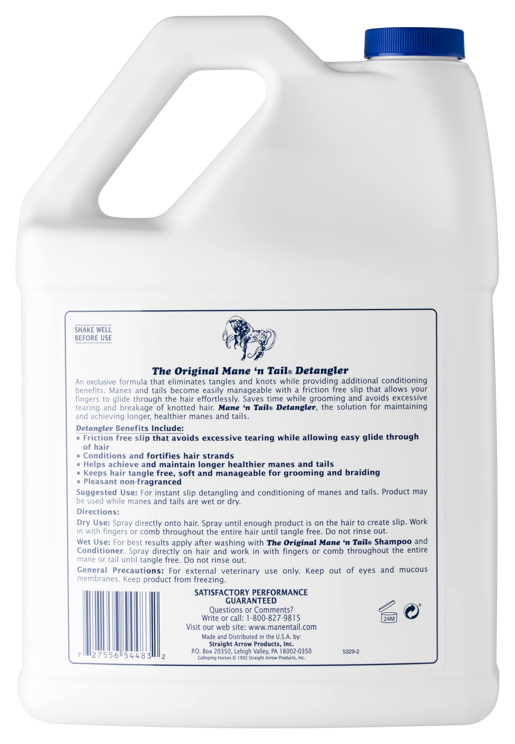 Mane 'N Tail Detangler Eliminates Tangles & Knots Refill Gallon