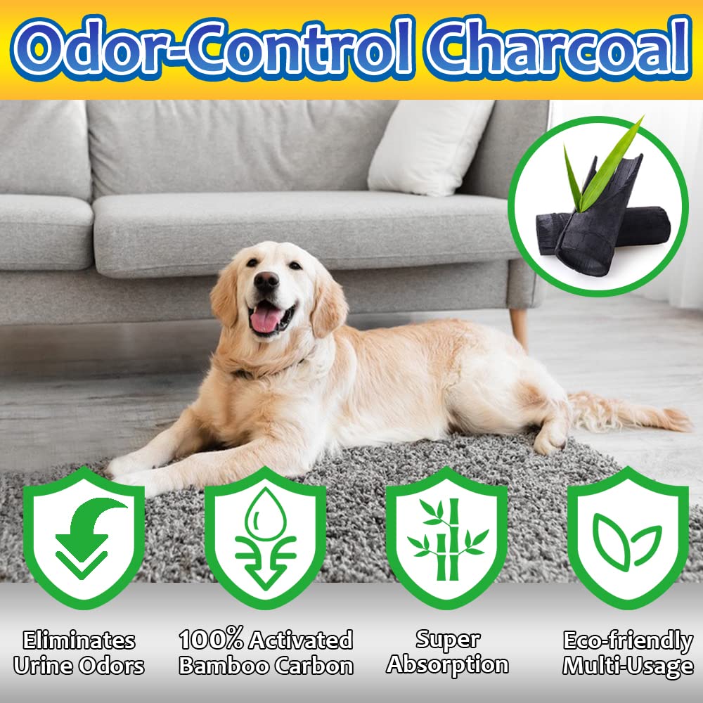 Dogcator Charcoal Puppy Pads Extra Large 28“X34”, 30 Count Activated Carbon Dog Pee Pads, X-Large Potty Pads For Dogs, Disposable Puppy Pads Pet Training Pads