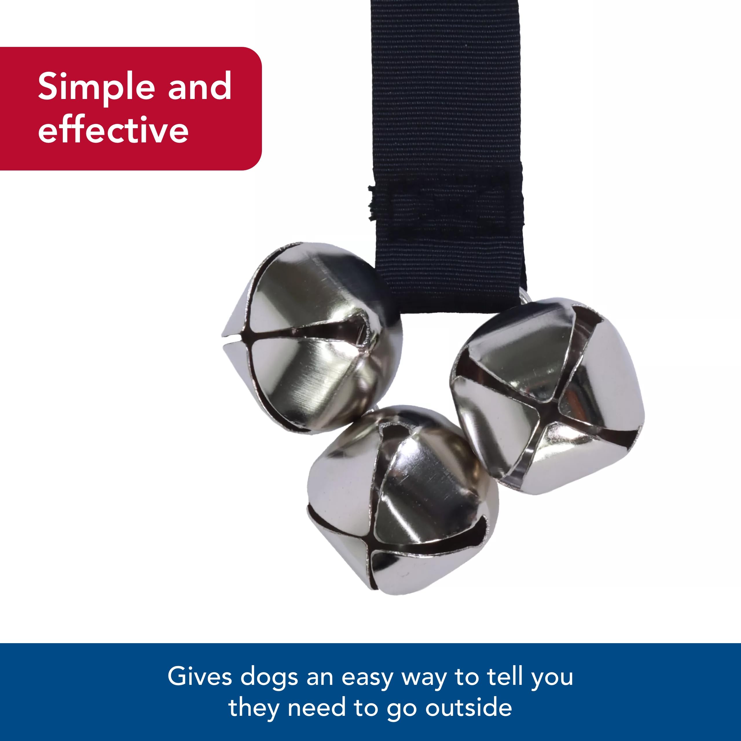 Coastal Pet - Advance - Dog Potty Training Bells, Black, 1' X 31'