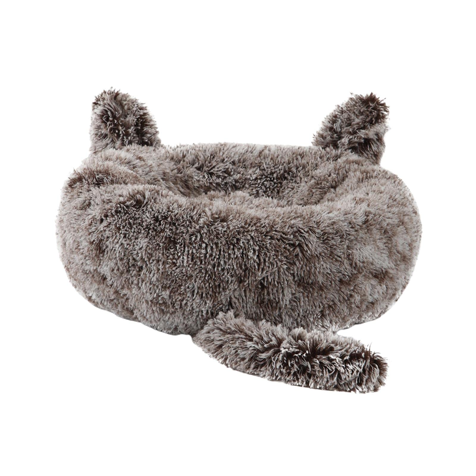 UJEAVETTE Round Pet Blanket Dog Bed Soft Cats Warm House for Kitty Small Medium Dog Gradient Coffee 80cm