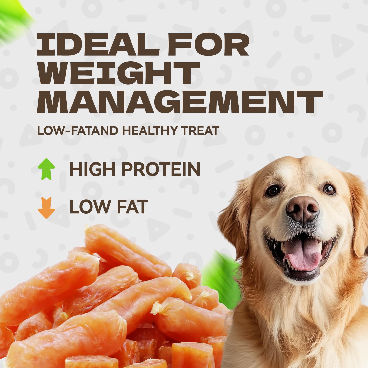KUADELRO Chicken Sausage Dog Treats - High Protein Jerky Chews for Dogs, 10.58oz, Perfect for Senior Small Medium Large Breeds