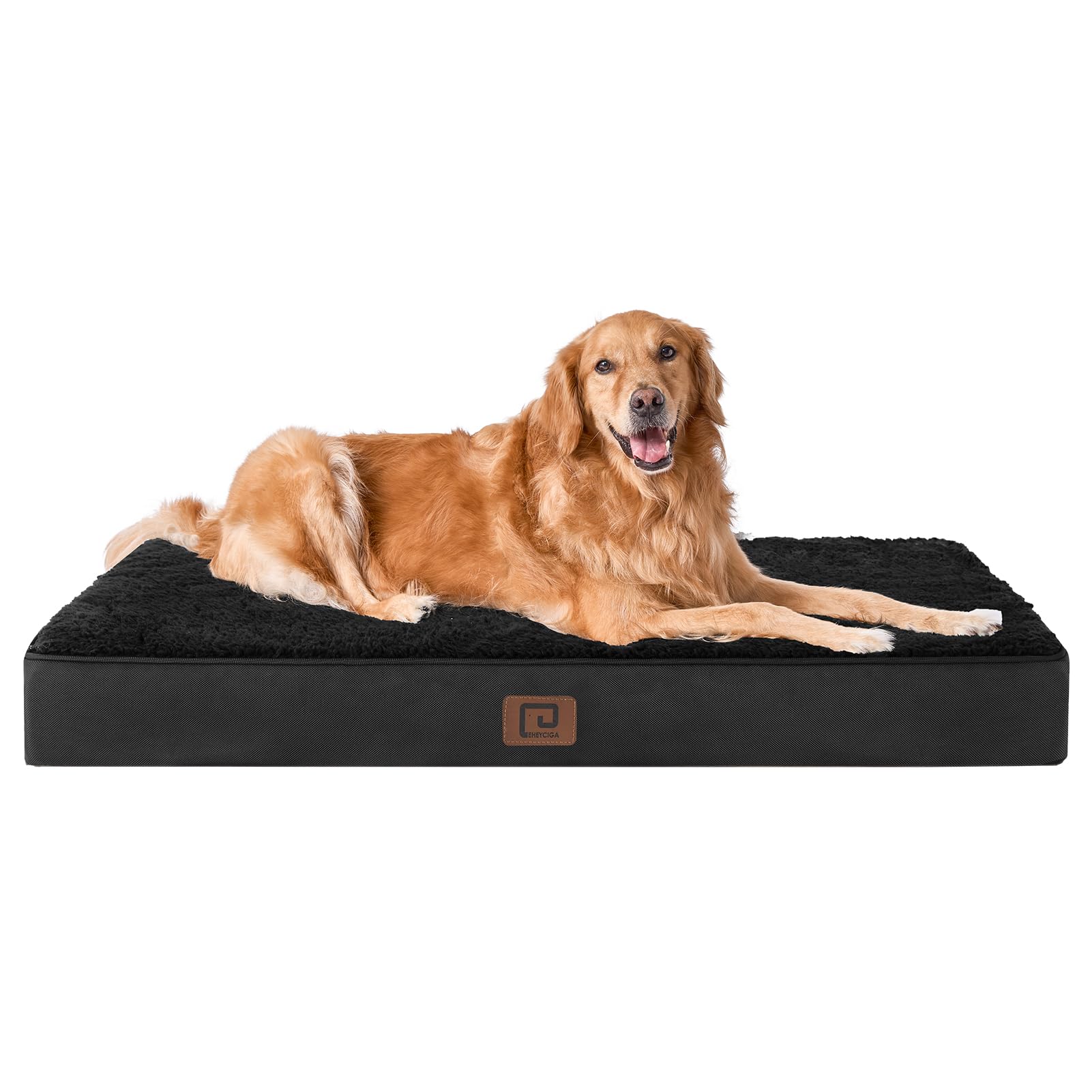 Eheyciga Orthopedic Xl Dog Beds For Extra Large Dogs With Removable Washable Cover, Black, 44X32