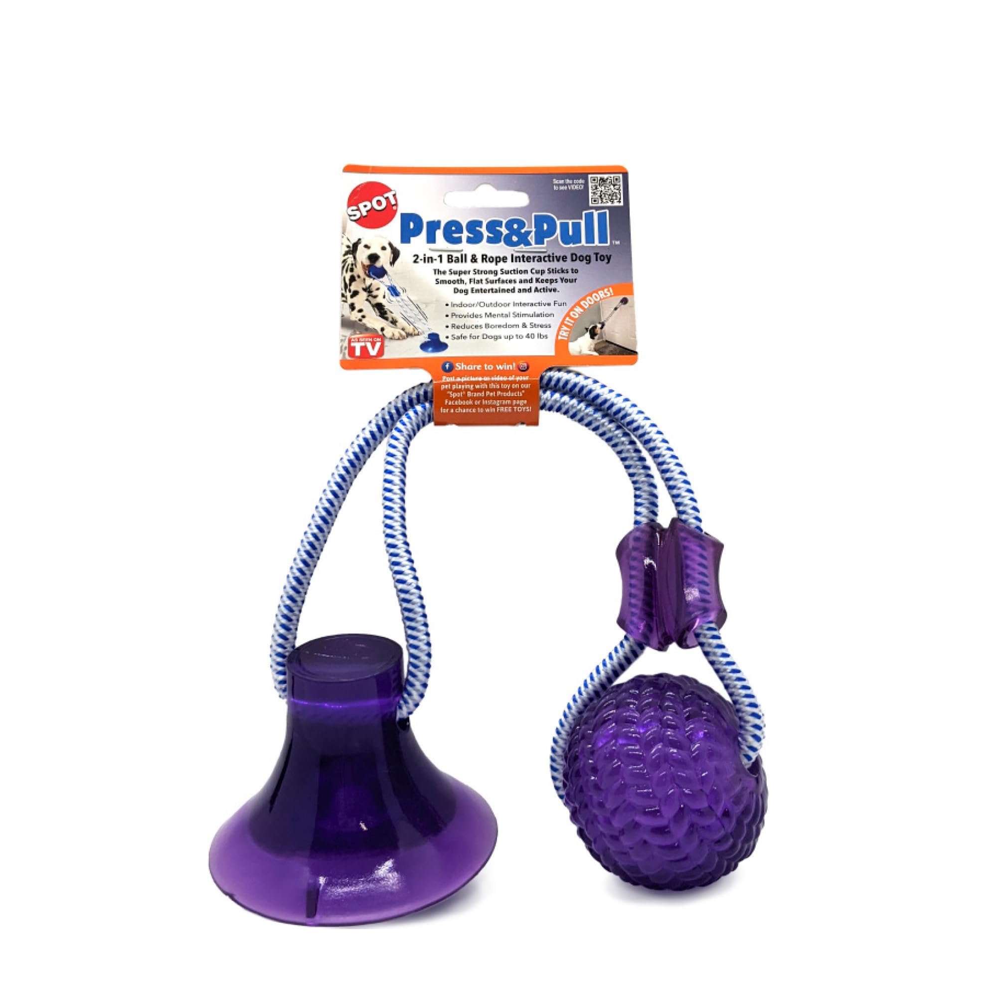 SPOT Press & Pull Interactive Dog Toy 17''