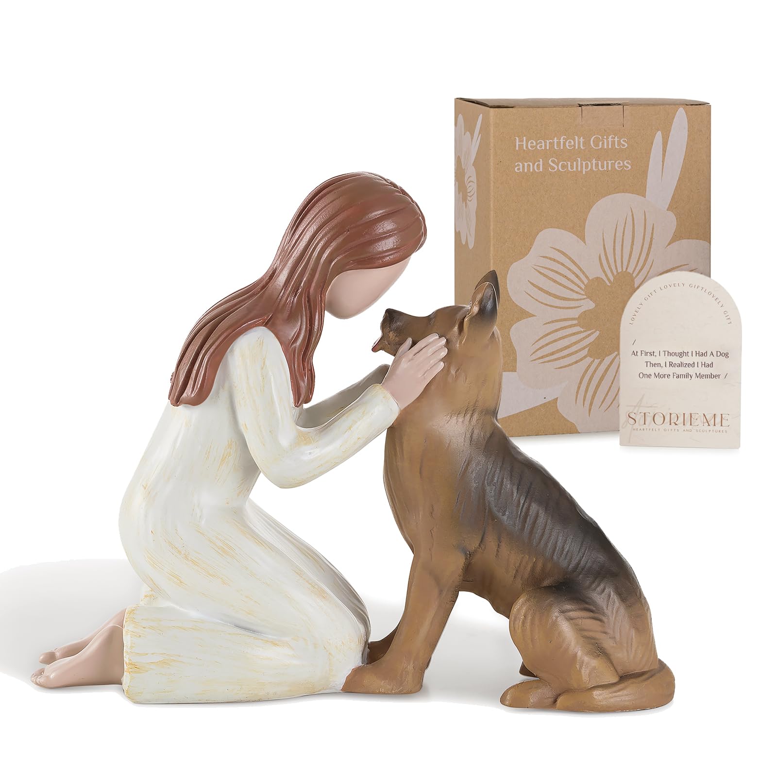 Storieme German Shepherd Gifts For Women: Dog Memorial Gifts Pet Loss Sympathy Bereavement Remembrance Gift Angel Of Friendship 