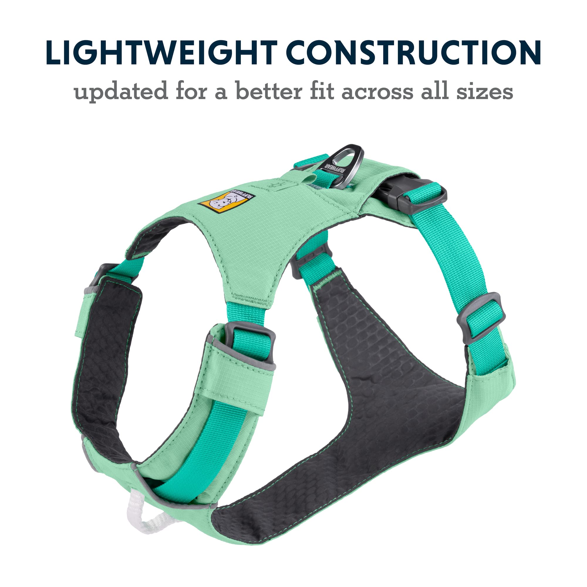 Ruffwear, Hi & Light, Everyday Lightweight Dog Harness, Trail Running, Walking, Hiking, All-Day Wear, Sage Green, Large/X-Large