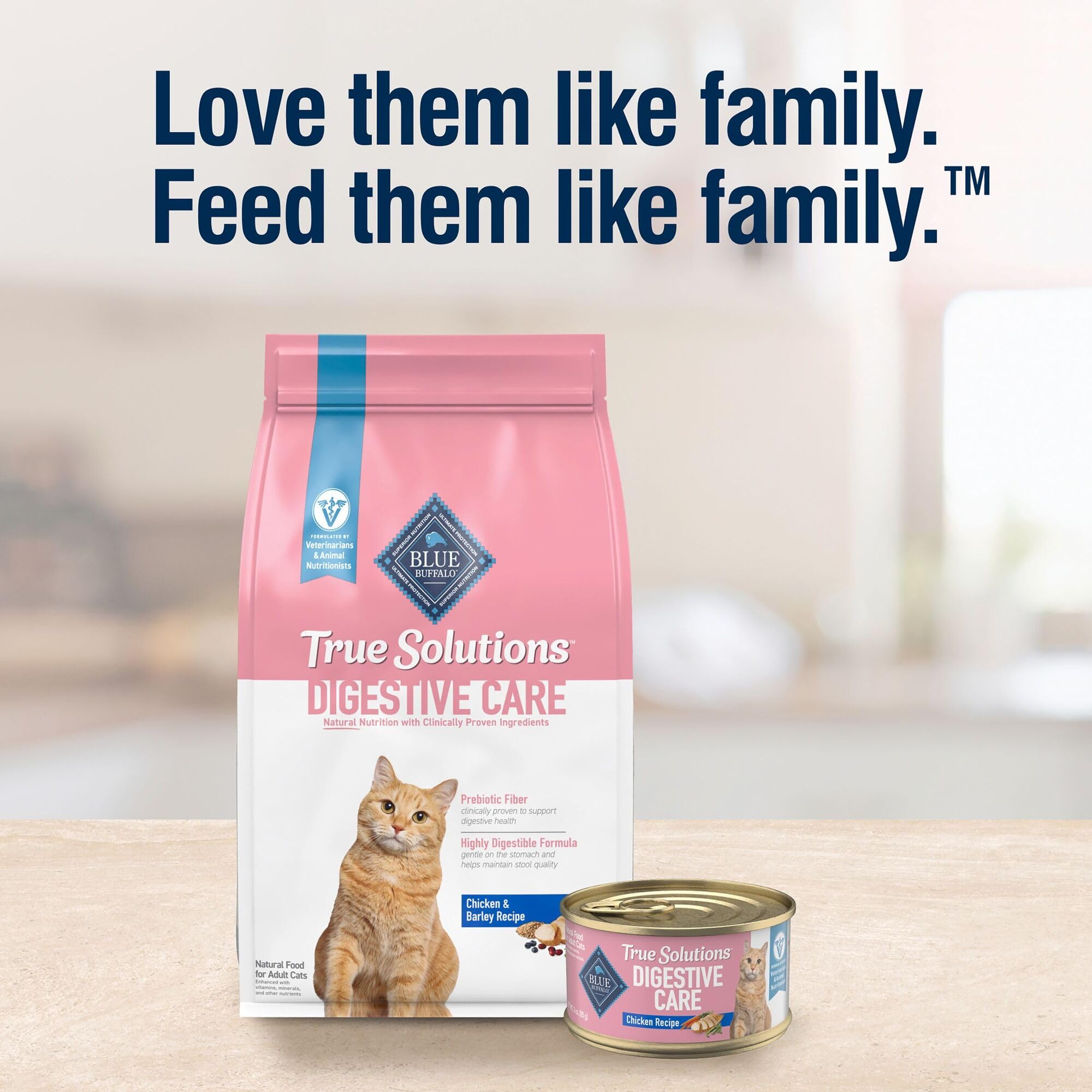 Blue Buffalo True Solutions Digestive Care Wet Cat Food for Adult Cats, Made with Natural Ingredients, Chicken, 3-oz. Cans (24 C