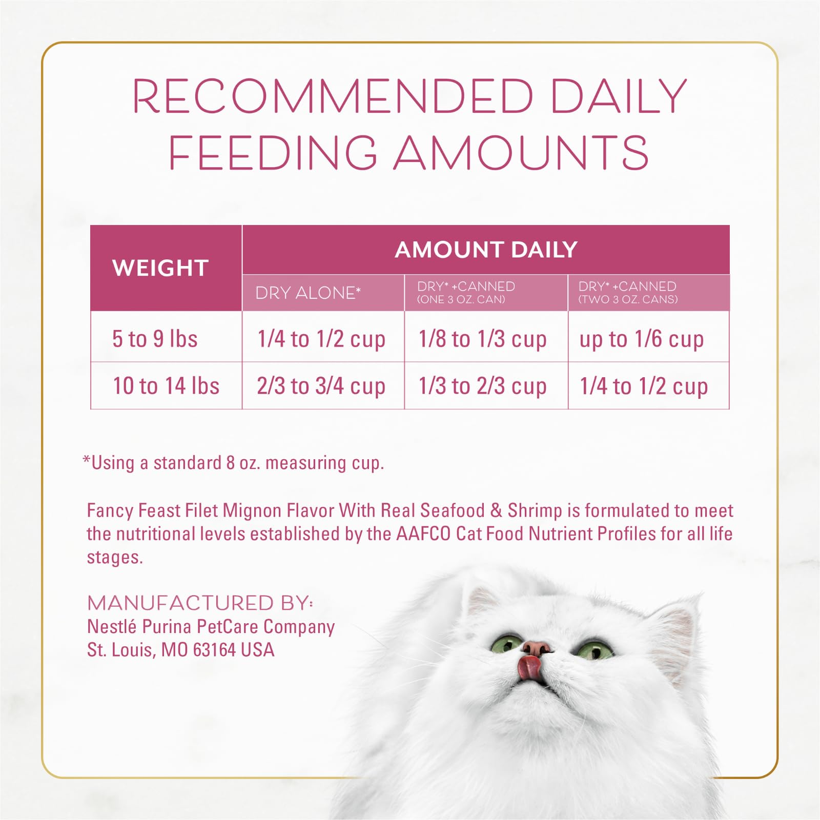 Fancy Feast Purina Filet Mignon Flavor with Real Seafood & Shrimp Dry Cat Food, 16 OZ (Pack of 3)