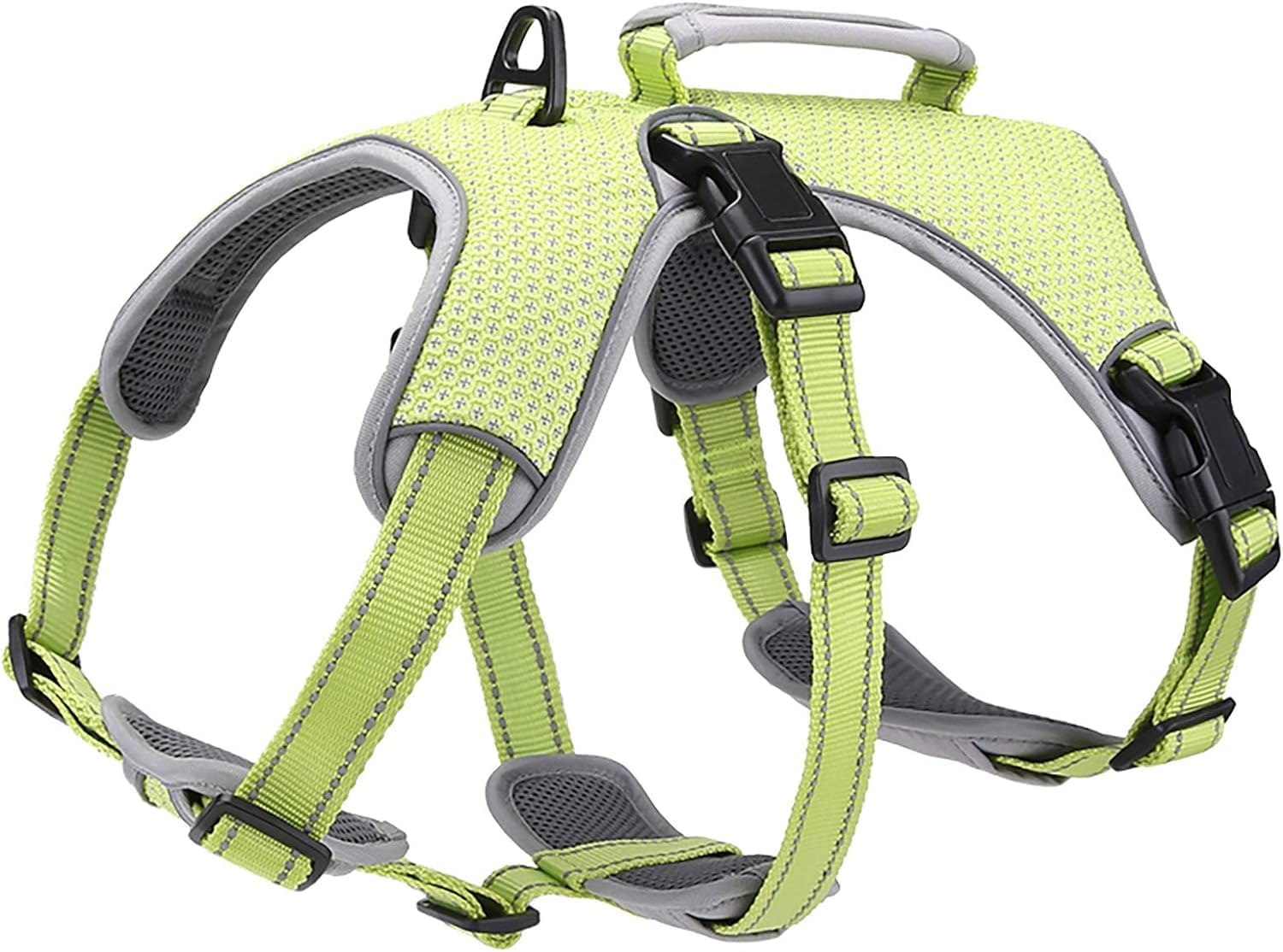 Belpro Multi-Use Support Dog Harness, Escape Proof No Pull Reflective Adjustable Vest With Durable Handle, Dog Walking Harness F