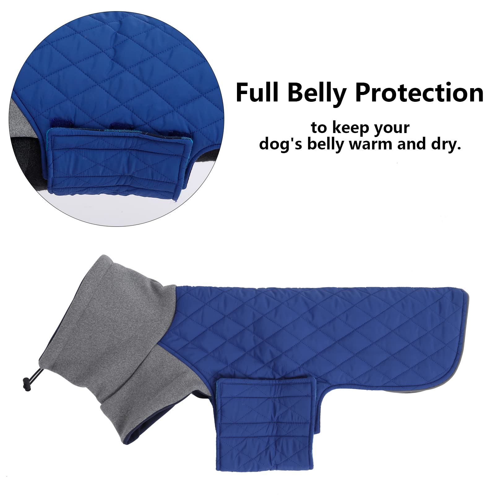 Geyecete Dachshund Coat,Dachshund Winter Coat,Warm Waterproof Windproof, High Neckine String Holes Miniature Dachshund Jacket Fo