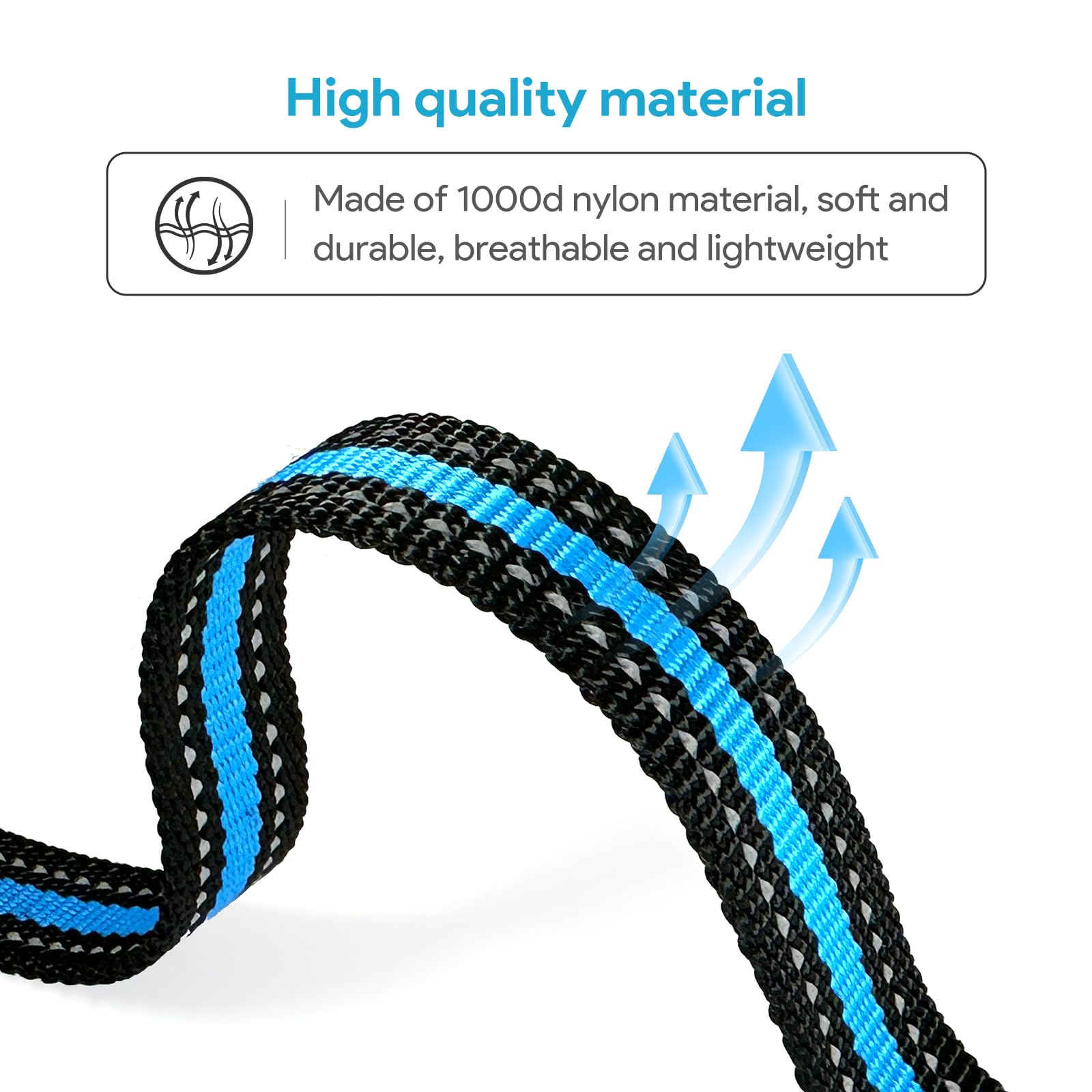 Replacement Collar For Shock Training Bark Collar,Dog Shock Collars Replacement, Nylon Replacement Collar Strap For E Collar Wireless Dog Fence Receivers(2 Piece Blue+Rose Red)