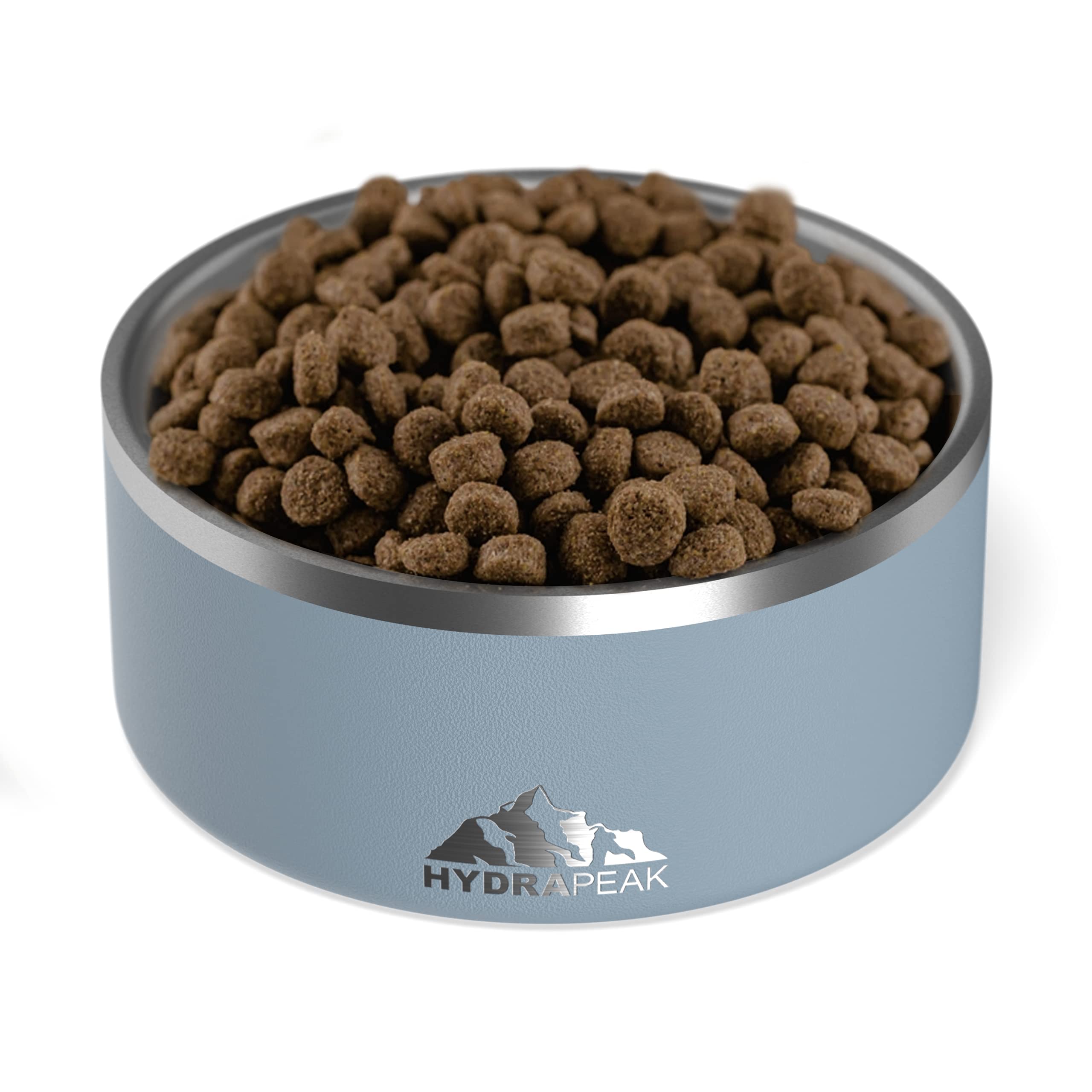 Hydrapeak Dog Bowl; Non Slip Stainless Steel; Water and Food Dish; Large Sized and Small Dogs; 32oz 64oz; Multiple Sizes | 8 Cup