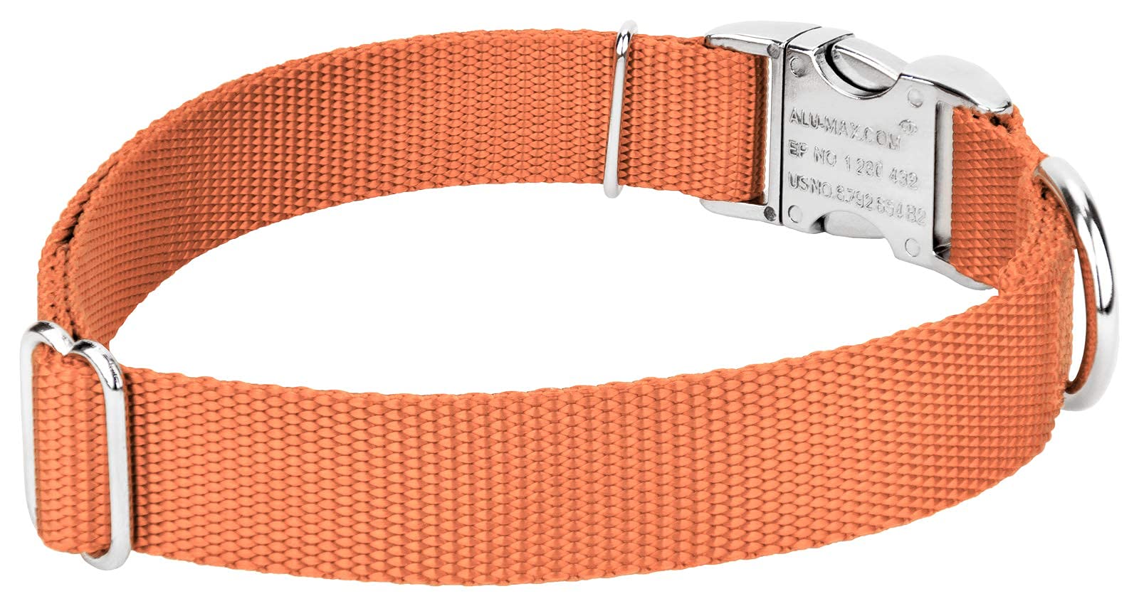 Country Brook Design - Vibrant 30+ Color Selection - Premium Nylon Dog Collar With Metal Buckle (Small, 3/4 Inch, Coral)
