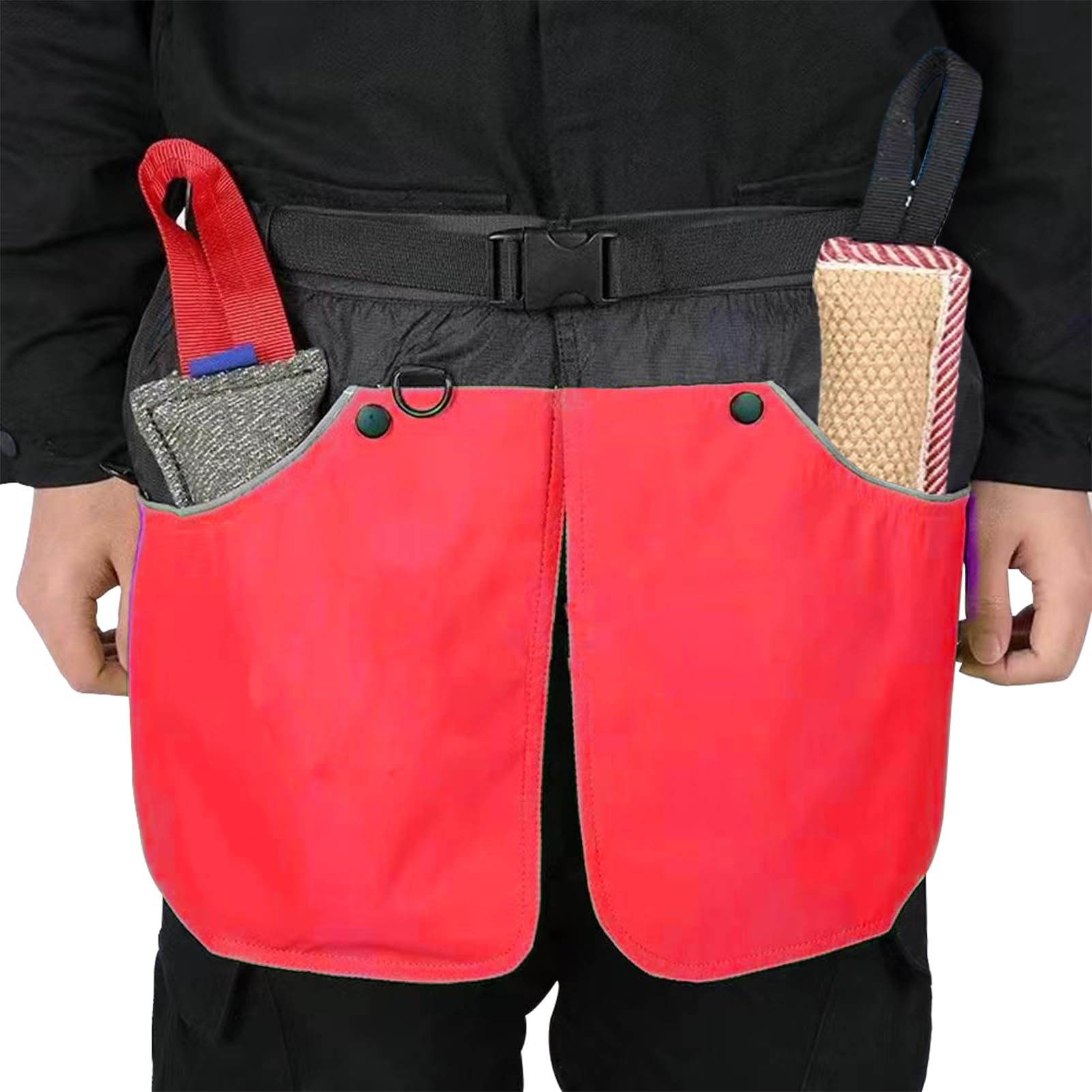 Suweisua Dog Trainer Vest For Men Women With Big And Deep Pockets, D-Ring, Dog Handler Waist Treat Pouch Apron Design Of Functio