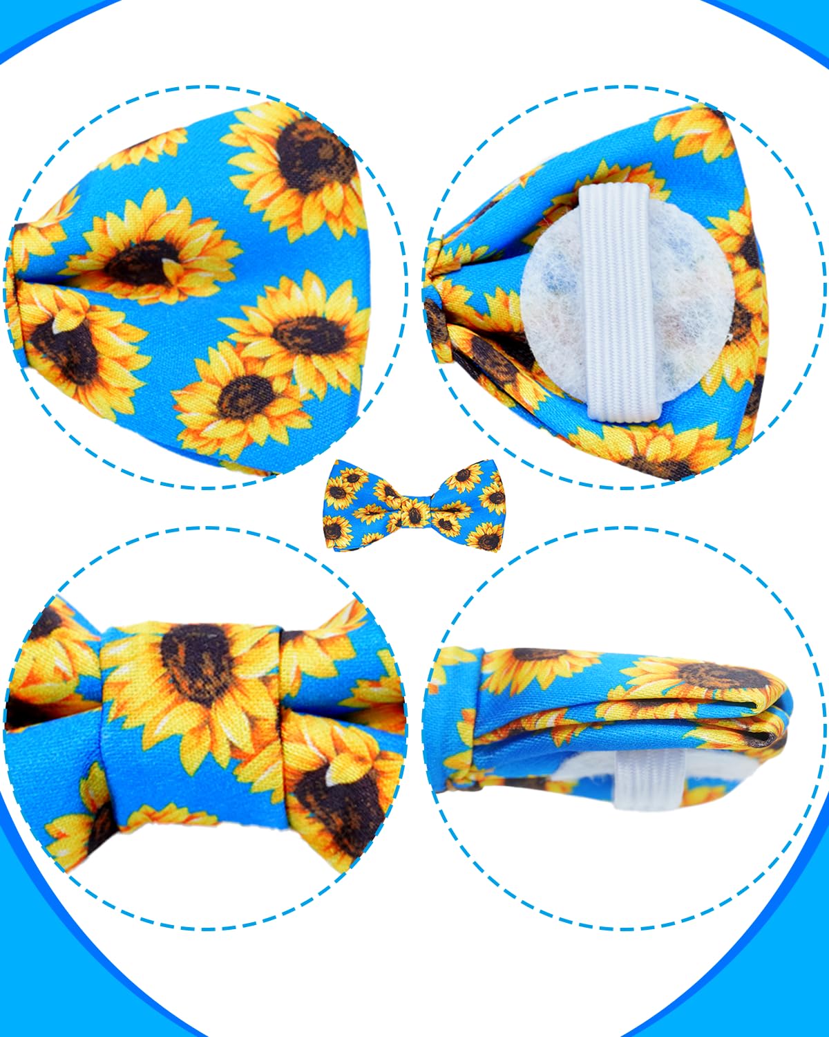 Pet Show 10 Pack Small Dog Bow Ties Sliding Collar Attachments Puppy Cats Daily Bowties For Medium Dogs Multiple Styles Cute Sum