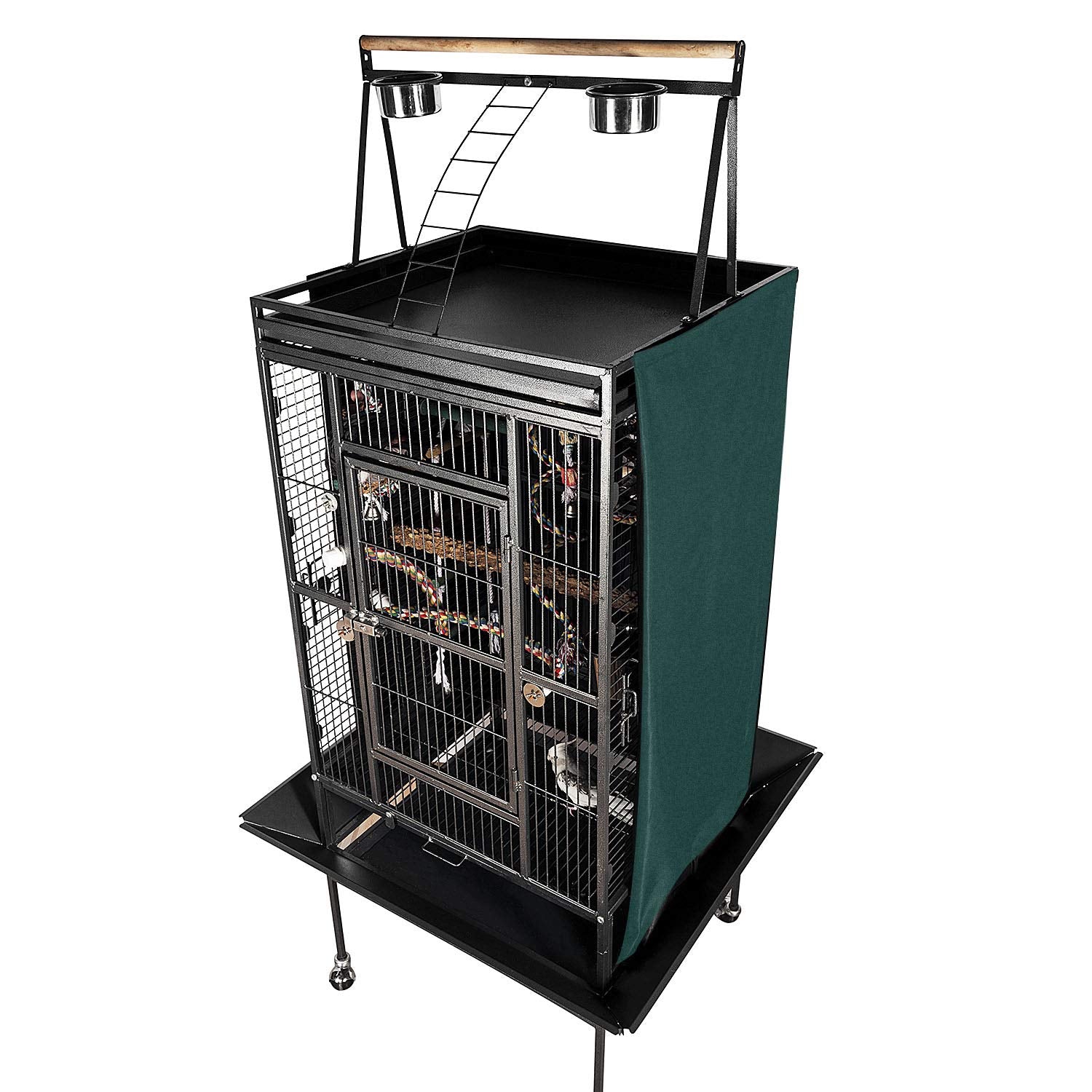 Colorday Good Night Bird Cage Cover For Large Bird Cage With Play Top (Patent Pending),Green 68