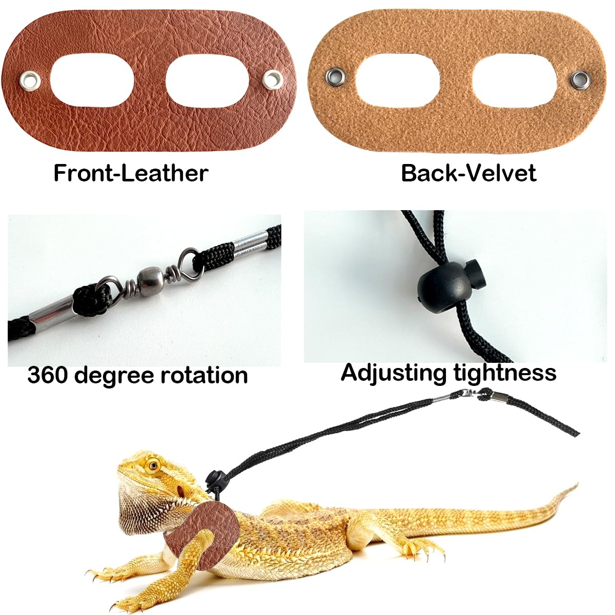 Leopard Gecko Travel Carrier,Bearded Dragon Travel Backpack With Harness And Leash Set,Space Capsule Clear Bubble Window Astrona