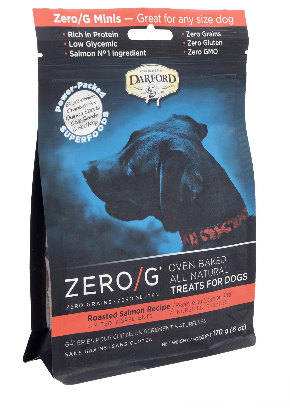 Zero/G Roasted Salmon Recipe Mini Dog Treats, 6 oz