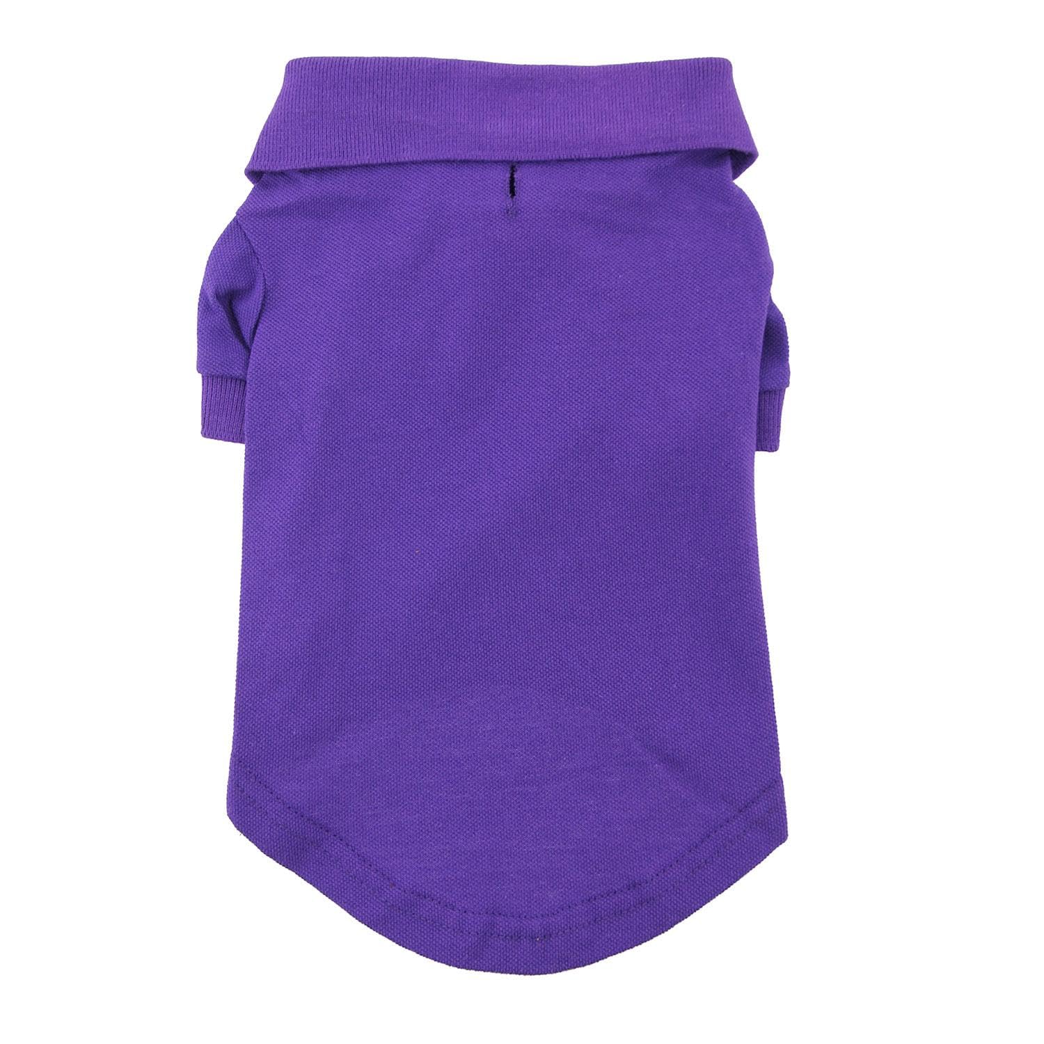 Doggie Design Solid Dog Polo Shirt (Ultra Violet, 3Xl)