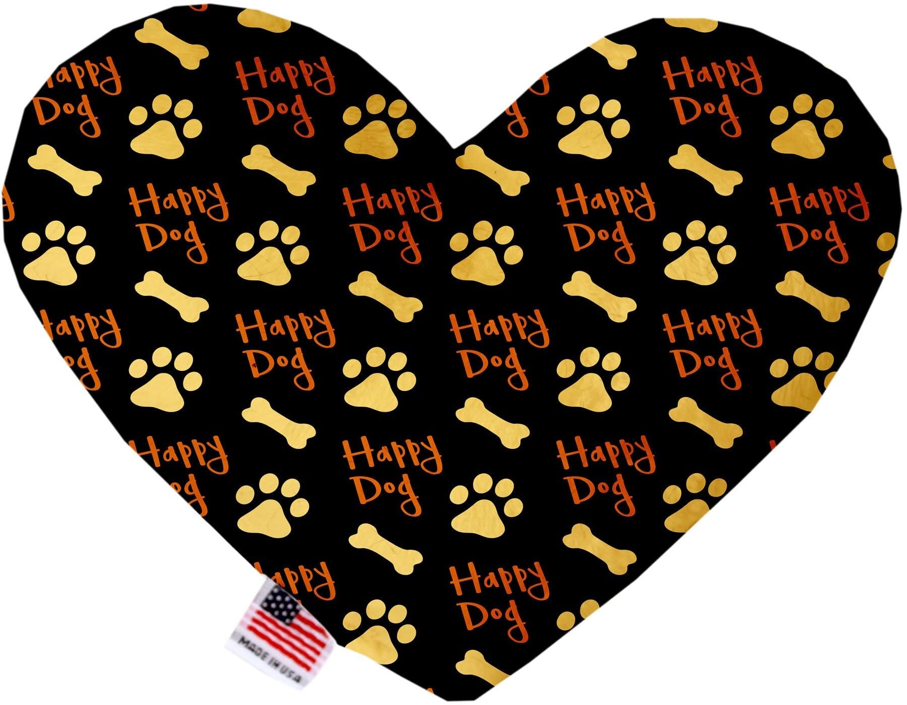Pet and Dog Plush Heart or Bone Toy, "Sports Fan Group" (Available in different sizes, and 4 different pattern options!) Footballs 6" Plush Heart