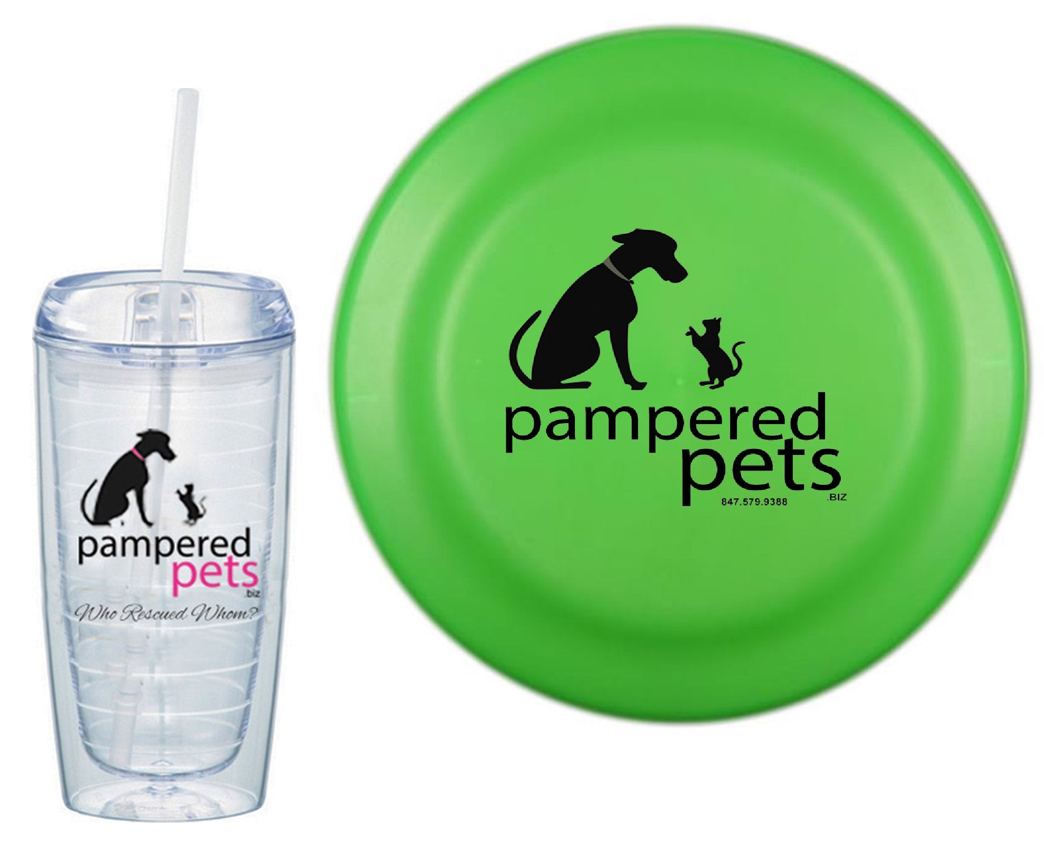 Pampered Pets Beach Party Heavy-Duty Flyer Package, Neon Green, 9'