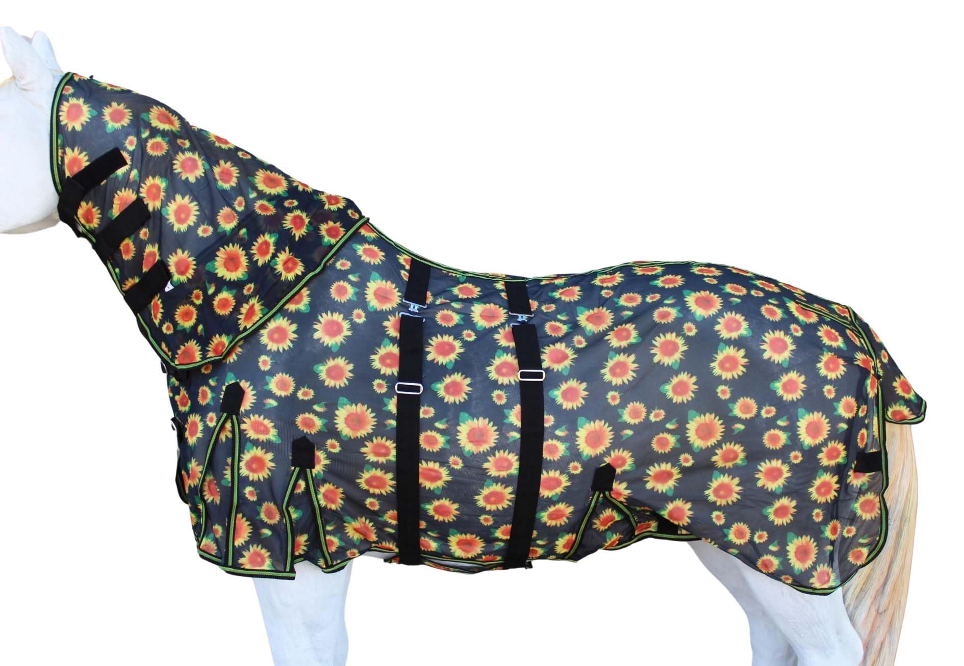 80 Horse Light Summer Spring Airflow Mesh Neck Sunflower 73158