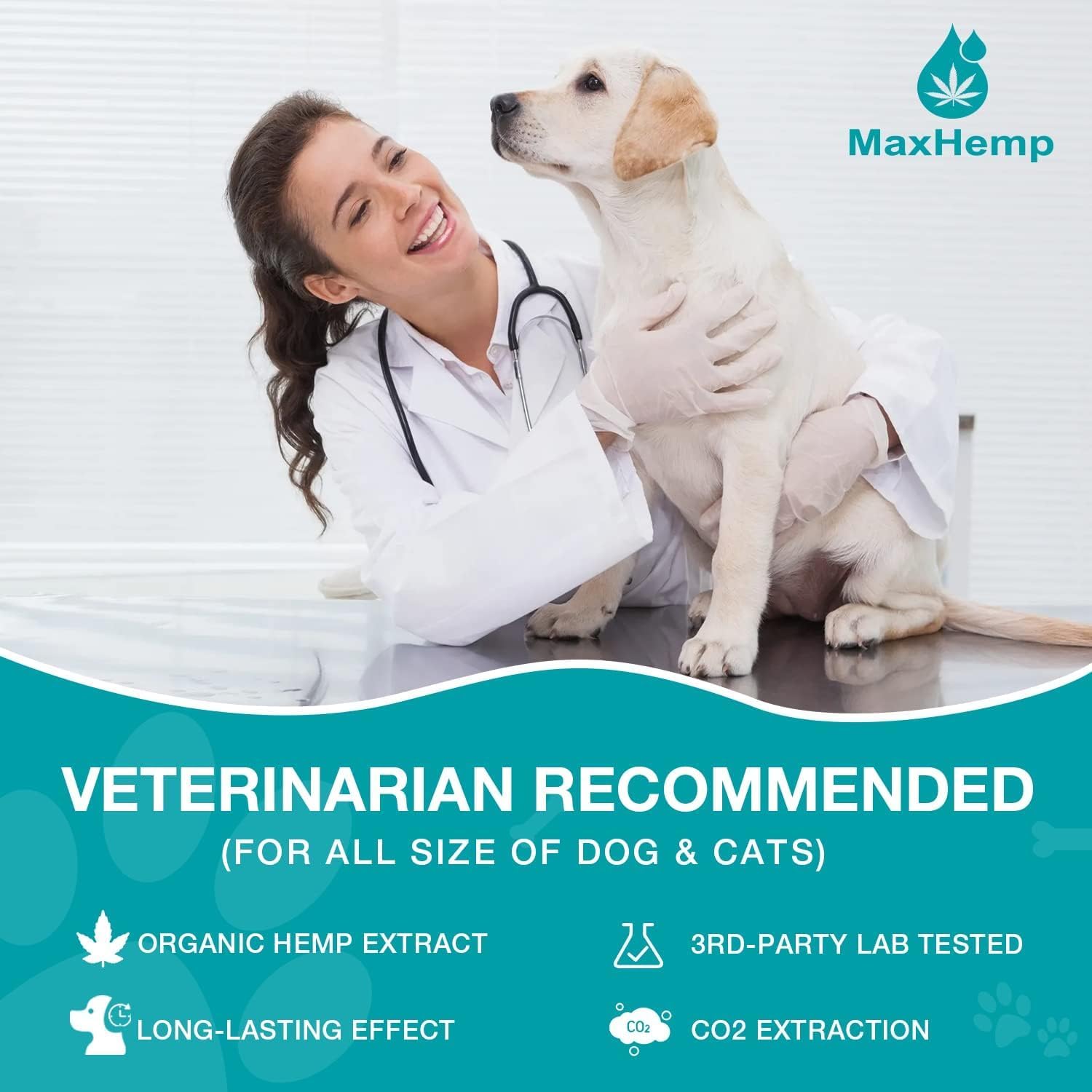 MaxHemp 2 Packs Pet Hemp Oil for Dogs and Cats- Anxiety, Stress Pain Holistic Inflammation Relief - for Joint Hip ?rthritis, Cal