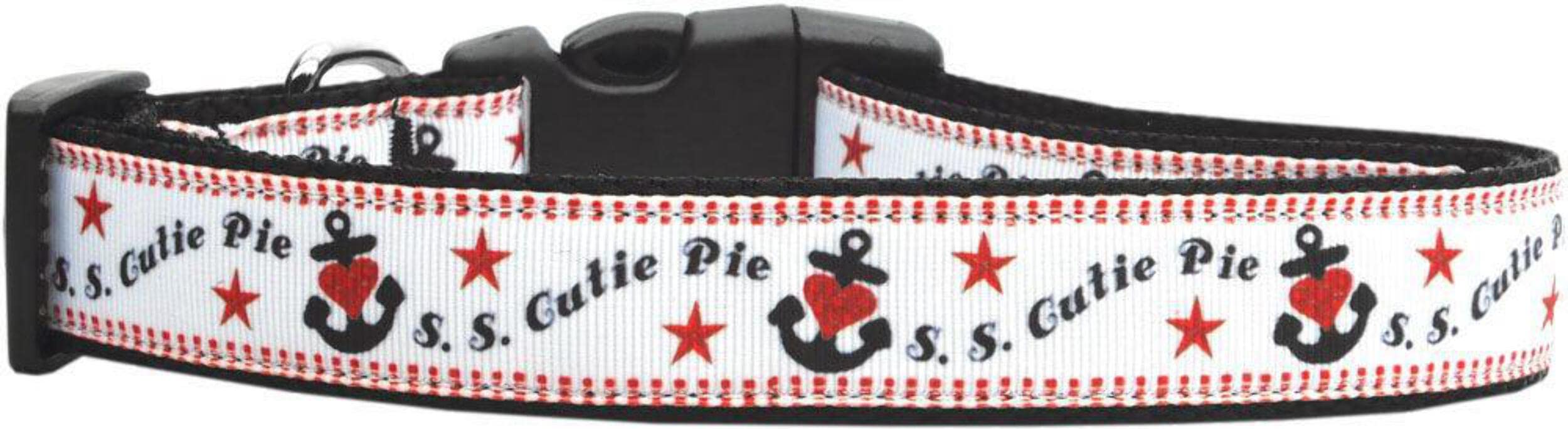Pet Dog & Cat Nylon Collar or Leash, "S.S. Cutie Pie" SM Collar