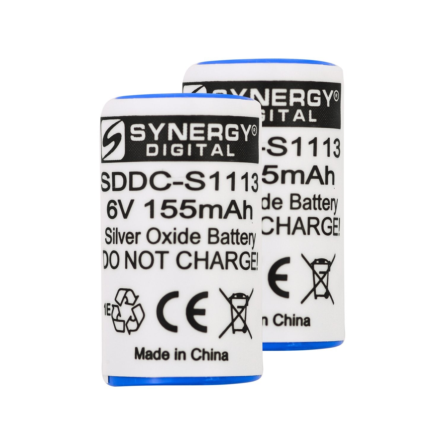 Synergy Digital Dog Collar Batteries, Compatible with Pet Stop Invisible Fence 700 7K Dog Collar, (Silver Oxide, 6V, 155 mAh), C