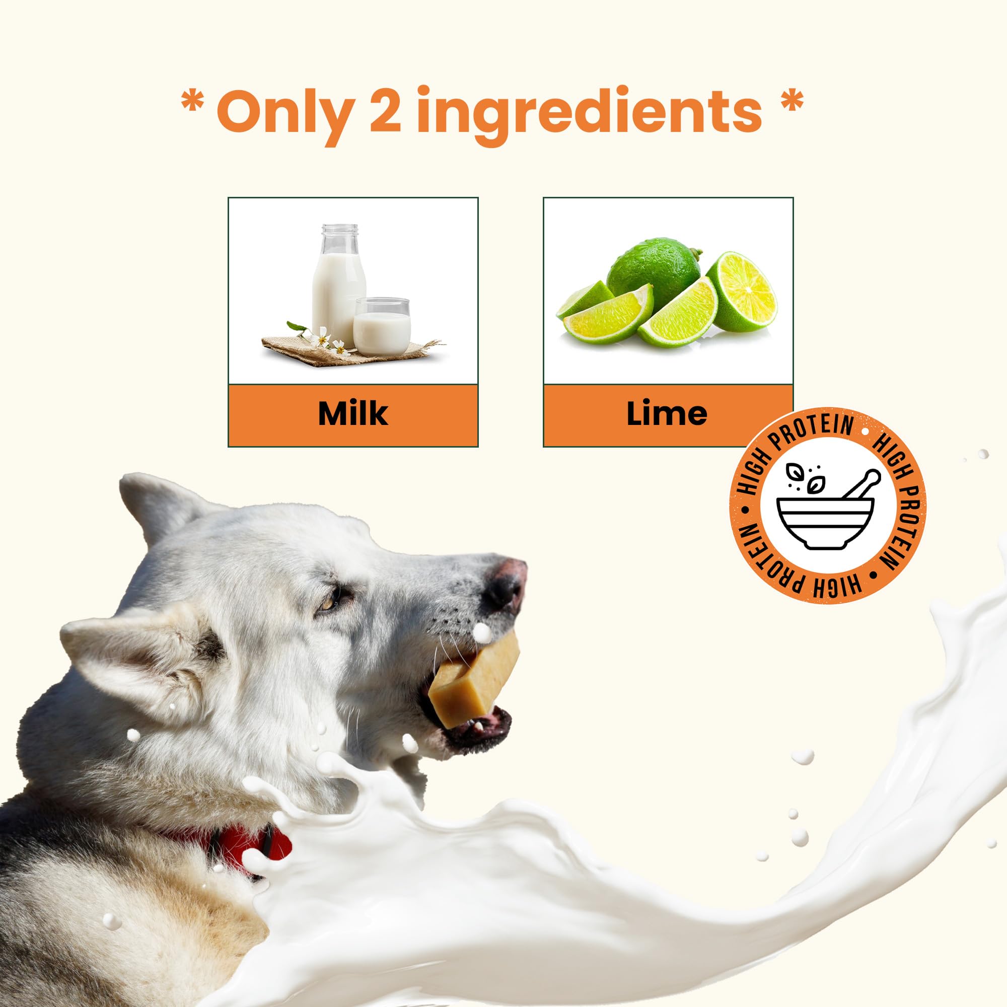 The safest All-Natural Cheese Chews - XLarge (Pack of 3) - NO Chunks, NO preservatives, NO Bad Smell, Great Teeth Cleaner, Super