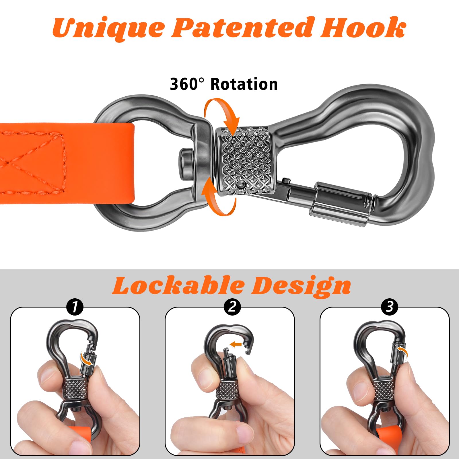 Xiaz Waterproof Long Dog Leash, Training Long Line Lead For Large Medium Small Dogs Outside Walking, Playing, Camping, Or Yard (