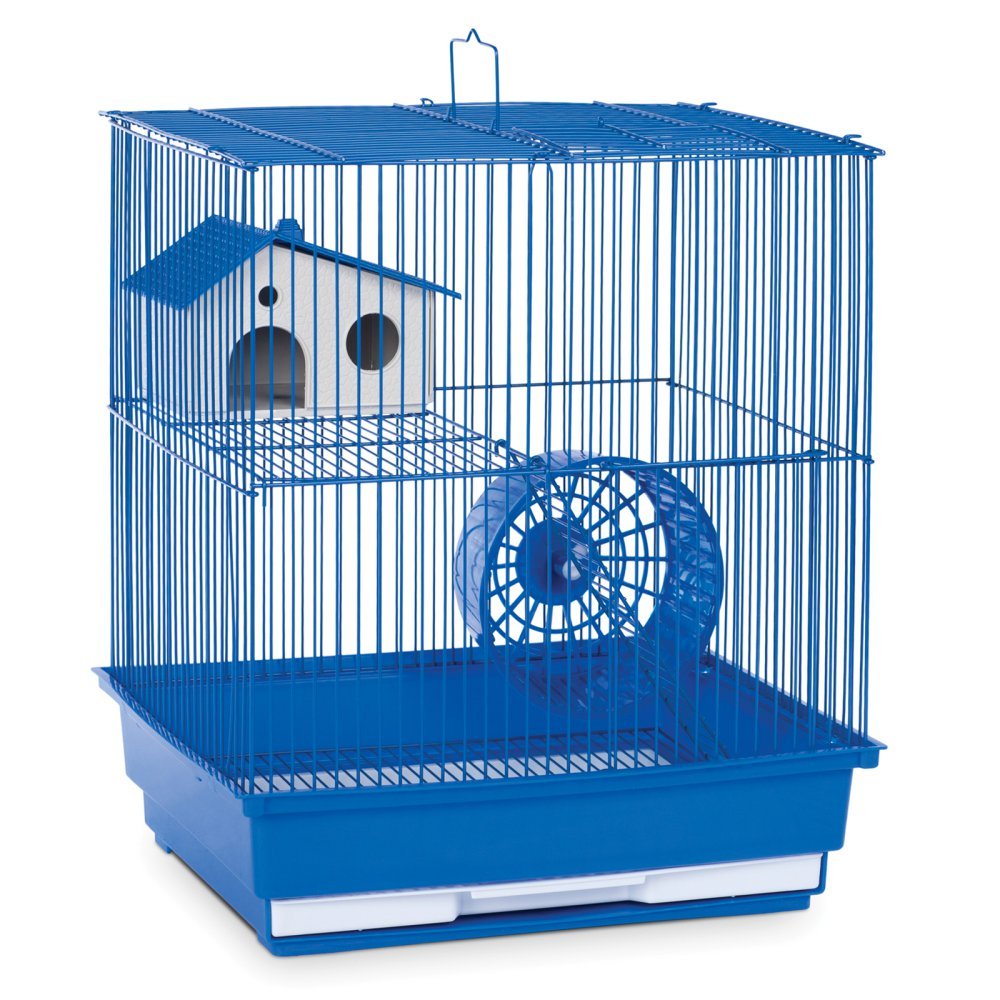Two Story Hamster Cage - Dark Blue