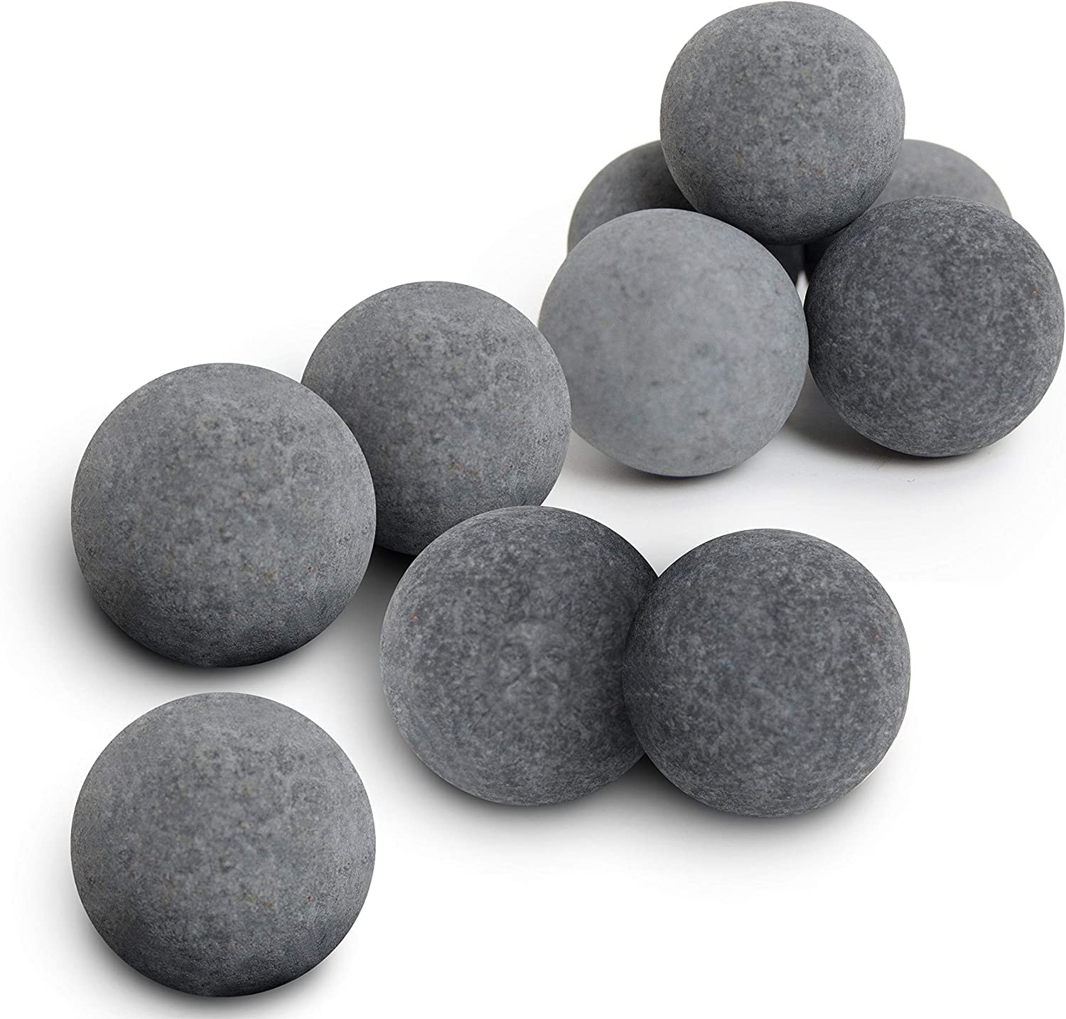 SunGrow Snail and Crayfish Energy Balls, Calcium-Rich Gray Pearls, 10 Count - Functional Aquarium Decor for Invertebrates