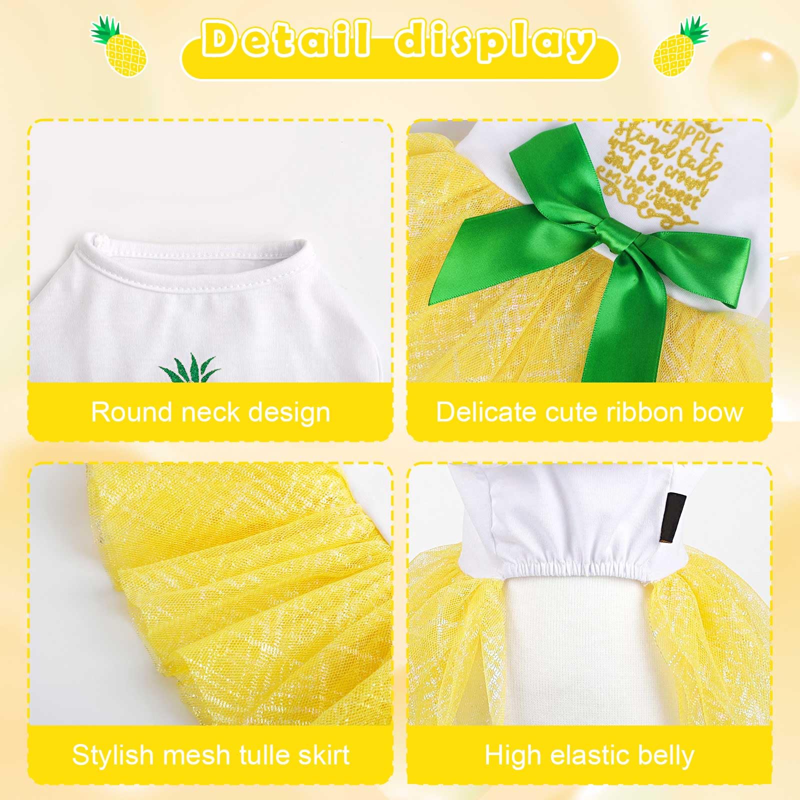 Dog Clothes For Small Dogs Girl, Spring Pet Dress Puppy Princess Tutu Cute Puppy Tulle Dresses Pet Clothes Cat Apparel Chihuahua