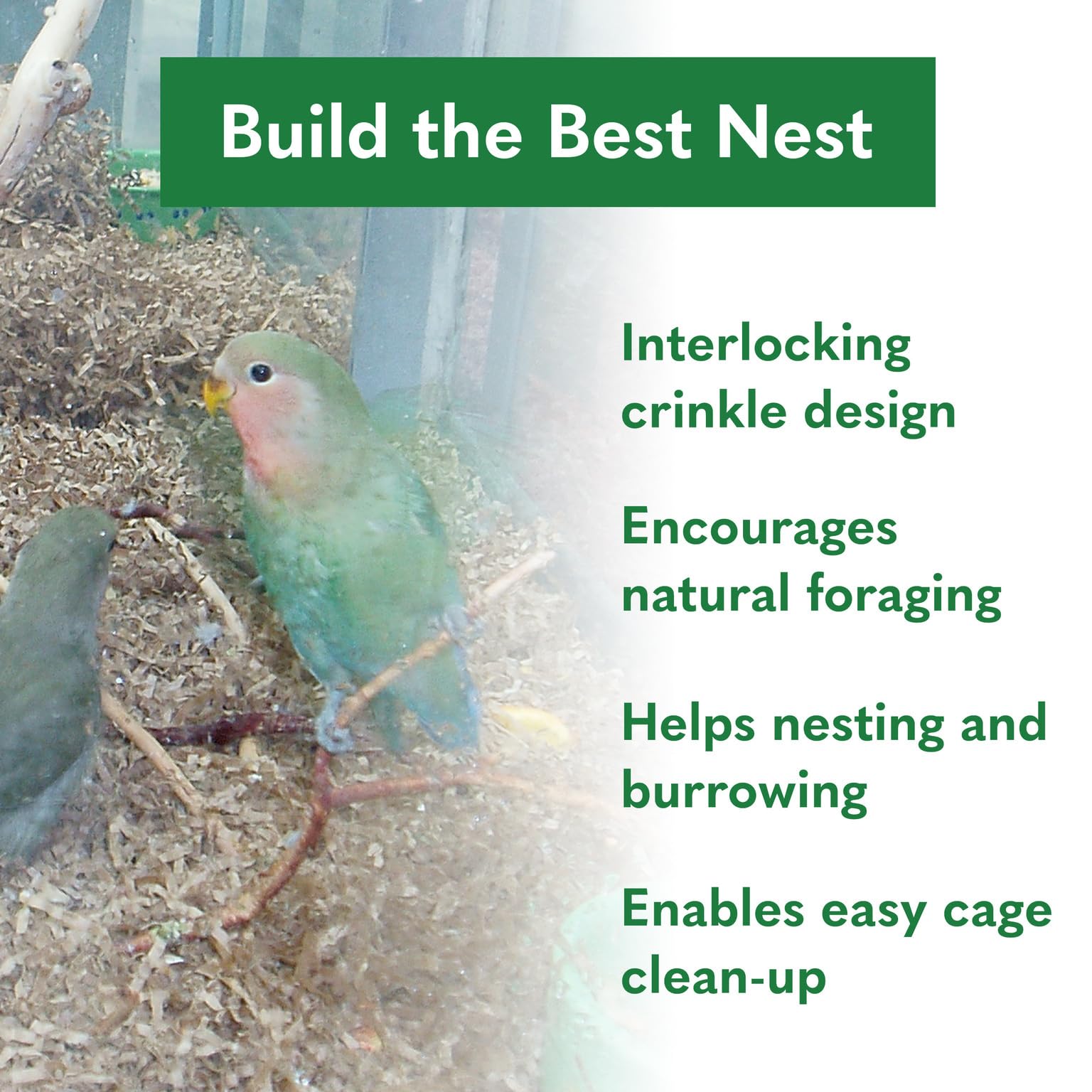 Eco Bedding 99% Dust Free Paper Bedding For Small Pets And Birds, Eco Natural, 30 L
